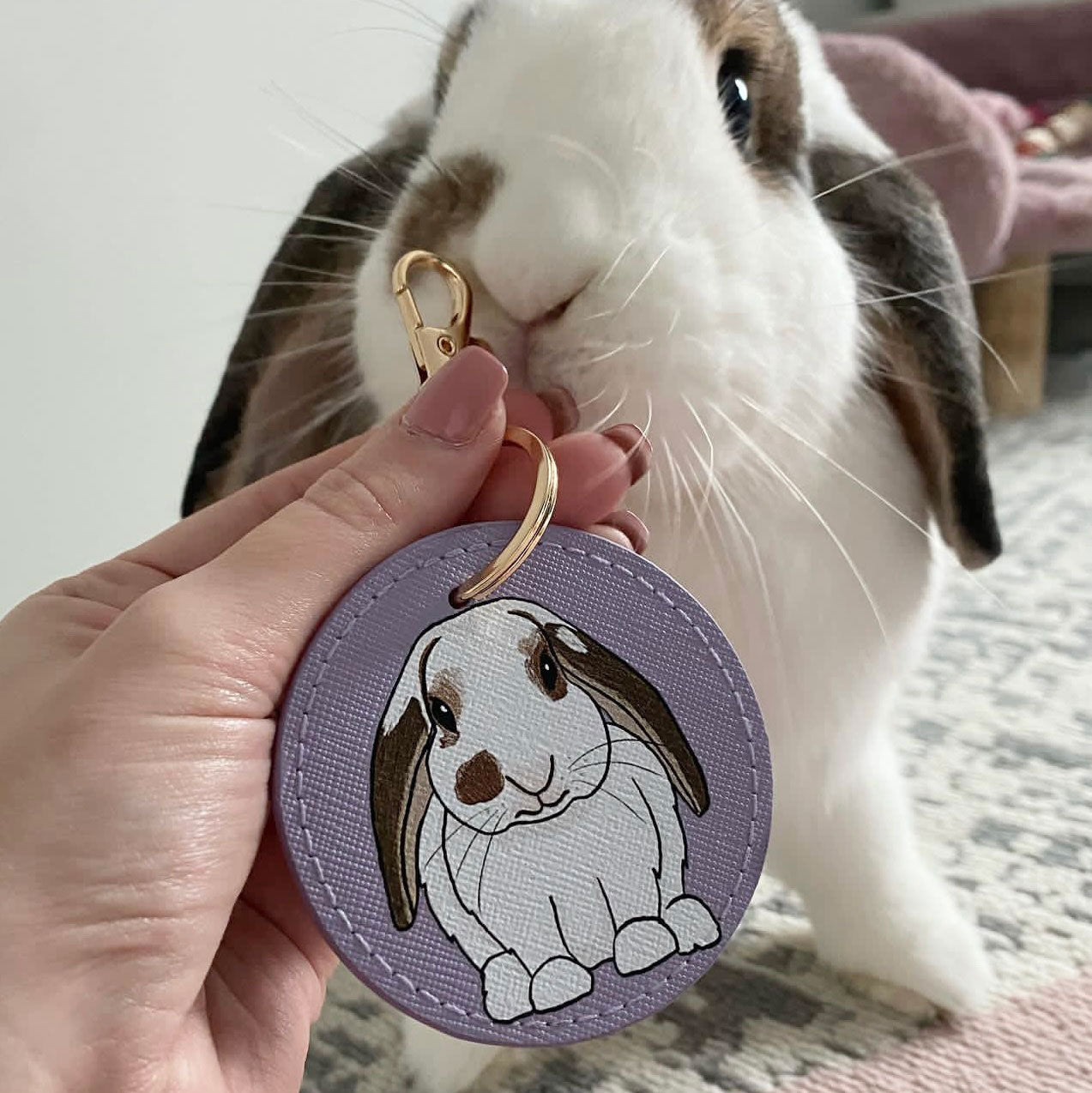 Personalised Bunny Keyring