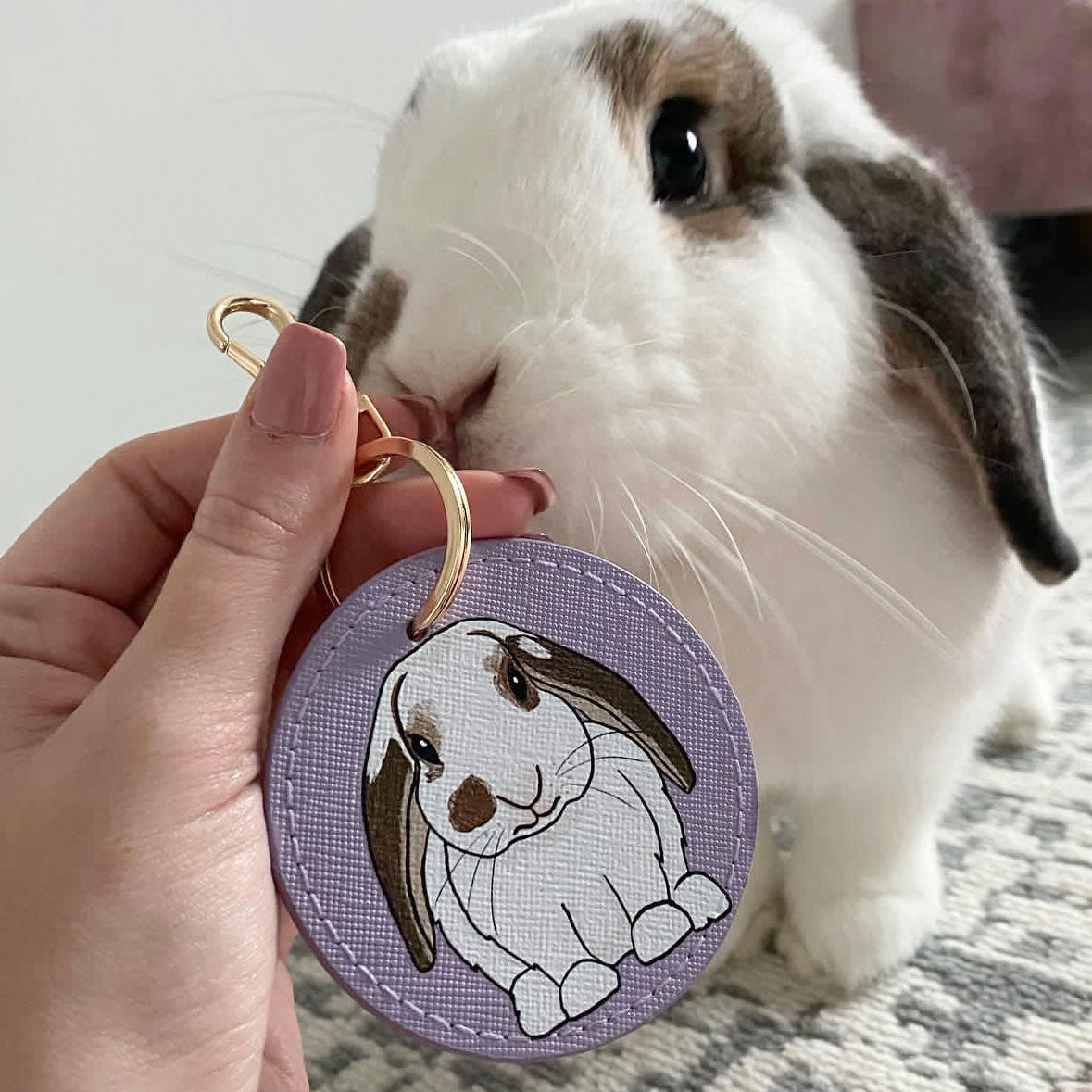 Personalised Bunny Keyring