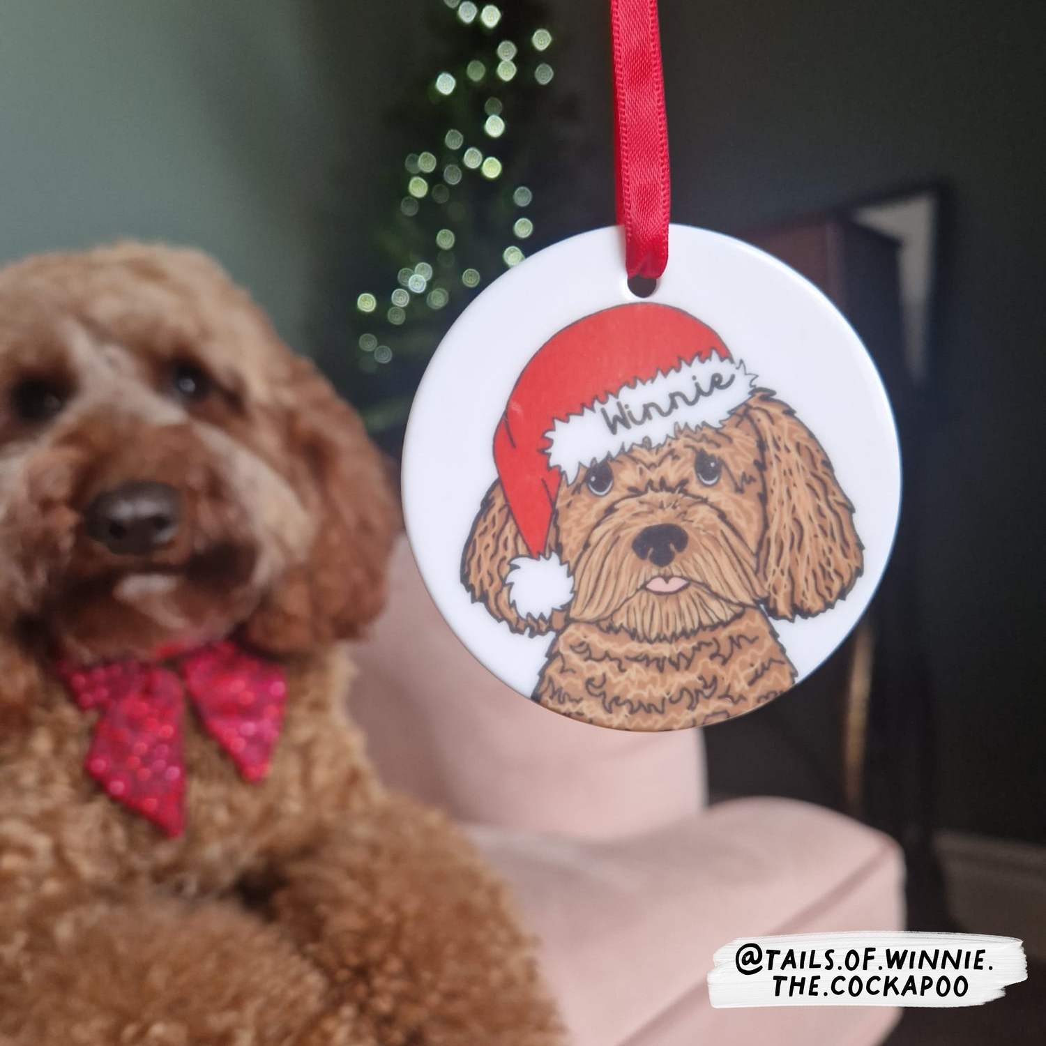Merry Woofmas Ceramic Tree Decoration