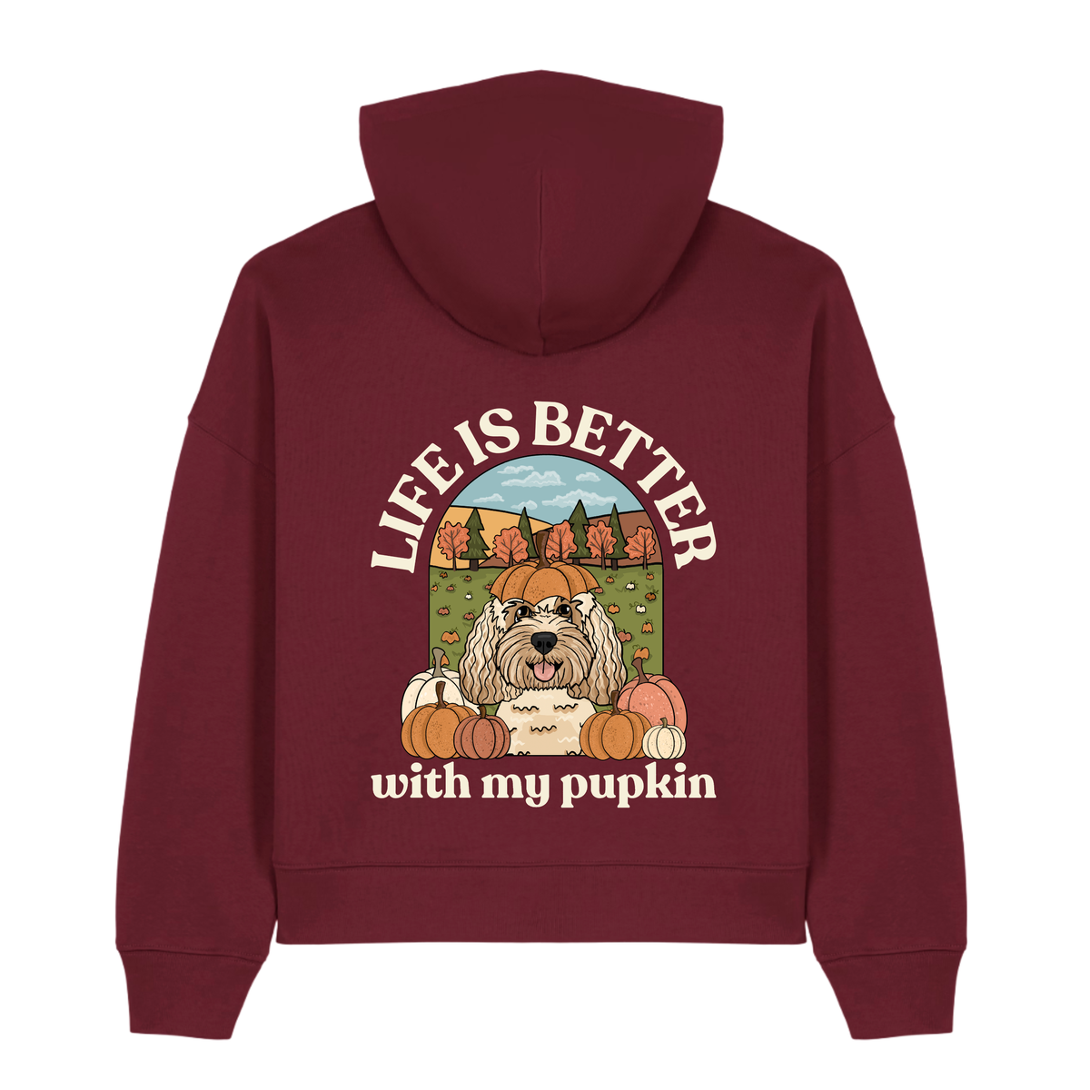Personalised Pupkin Patch Boxy Hoody