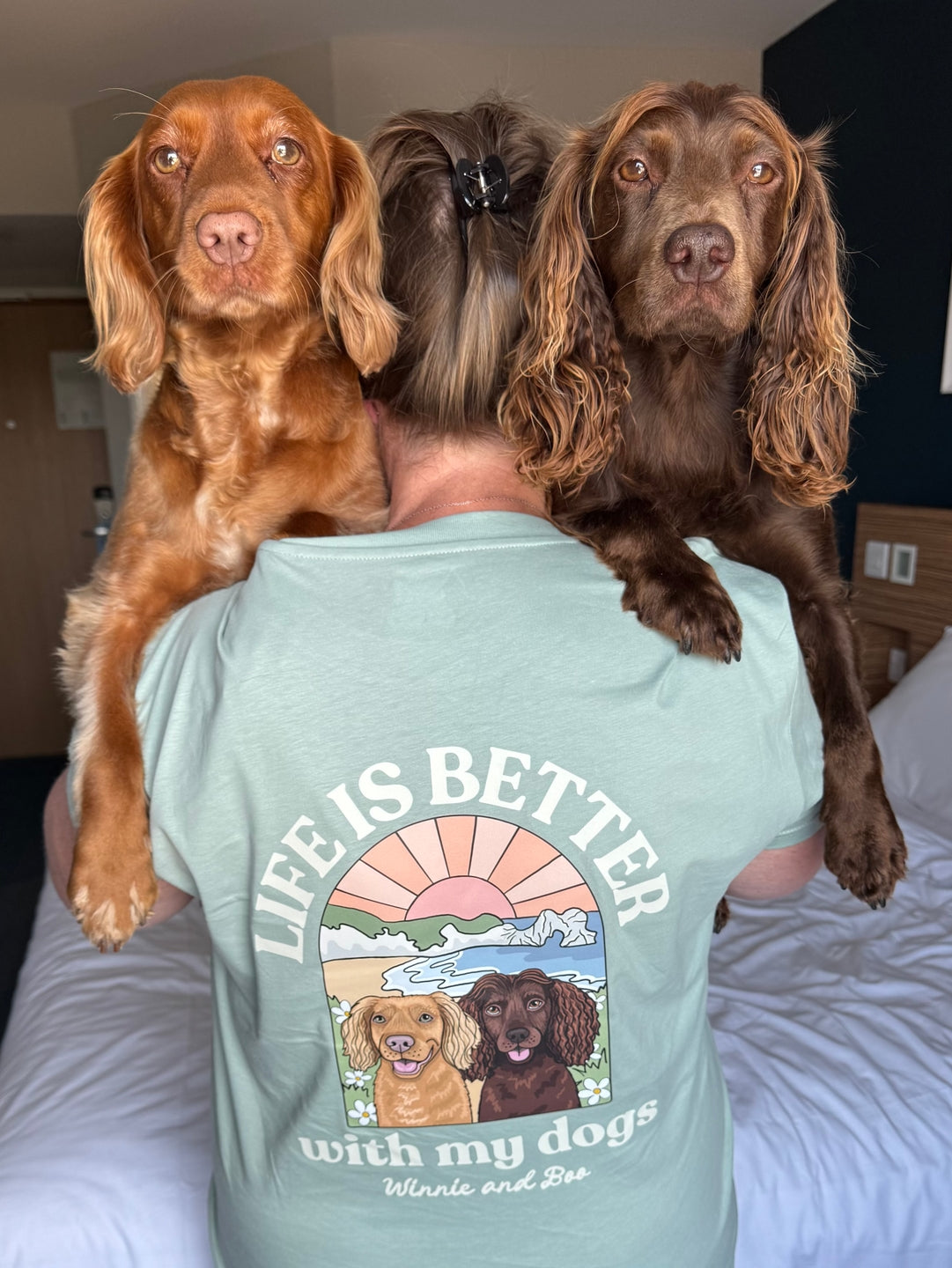 Beachy Life is Better with your dog Personalised T shirt