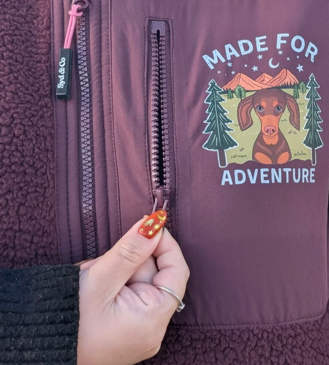 Mulled Wine Personalised Sherpa Jacket