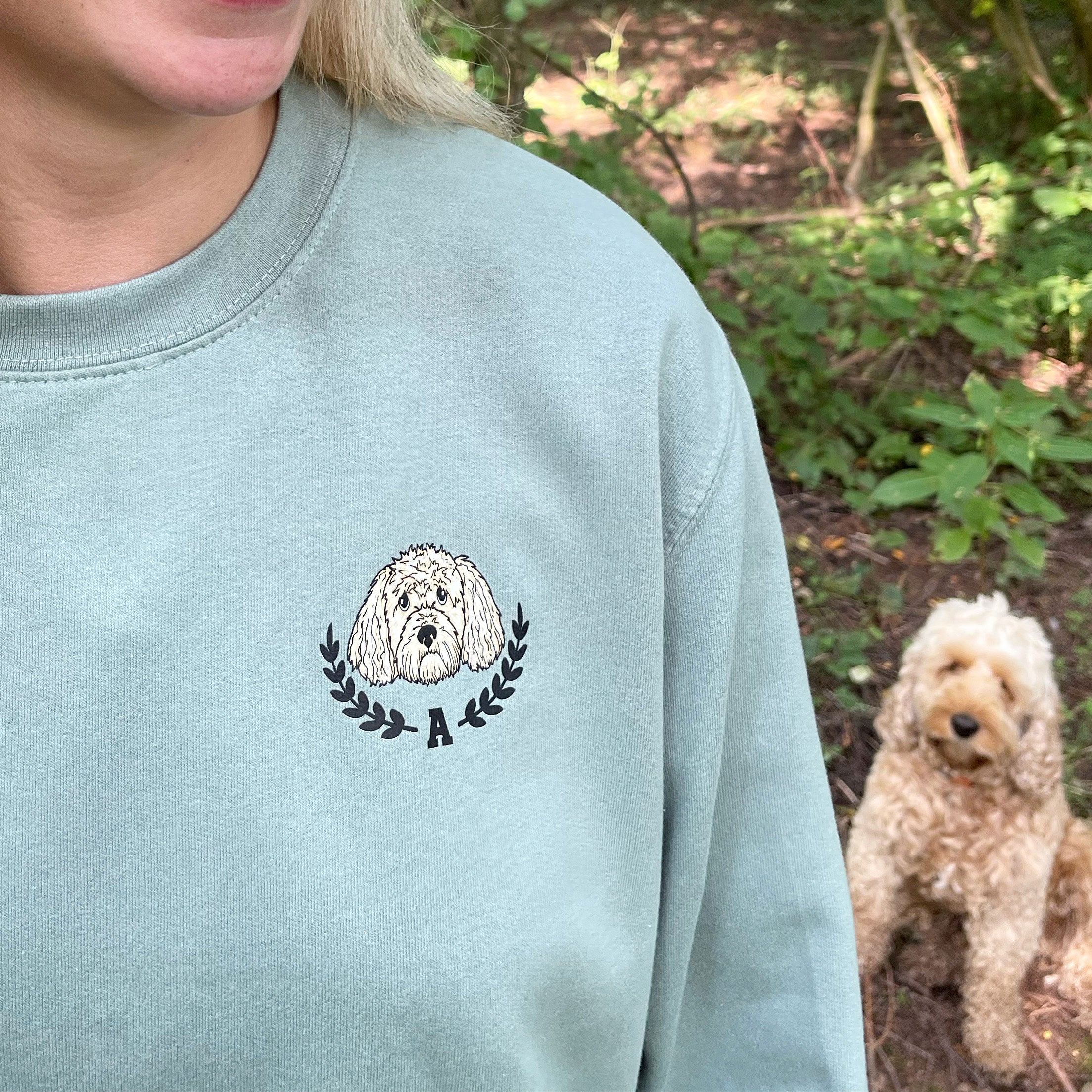 Personalised Dog Lover Varsity Sweatshirt