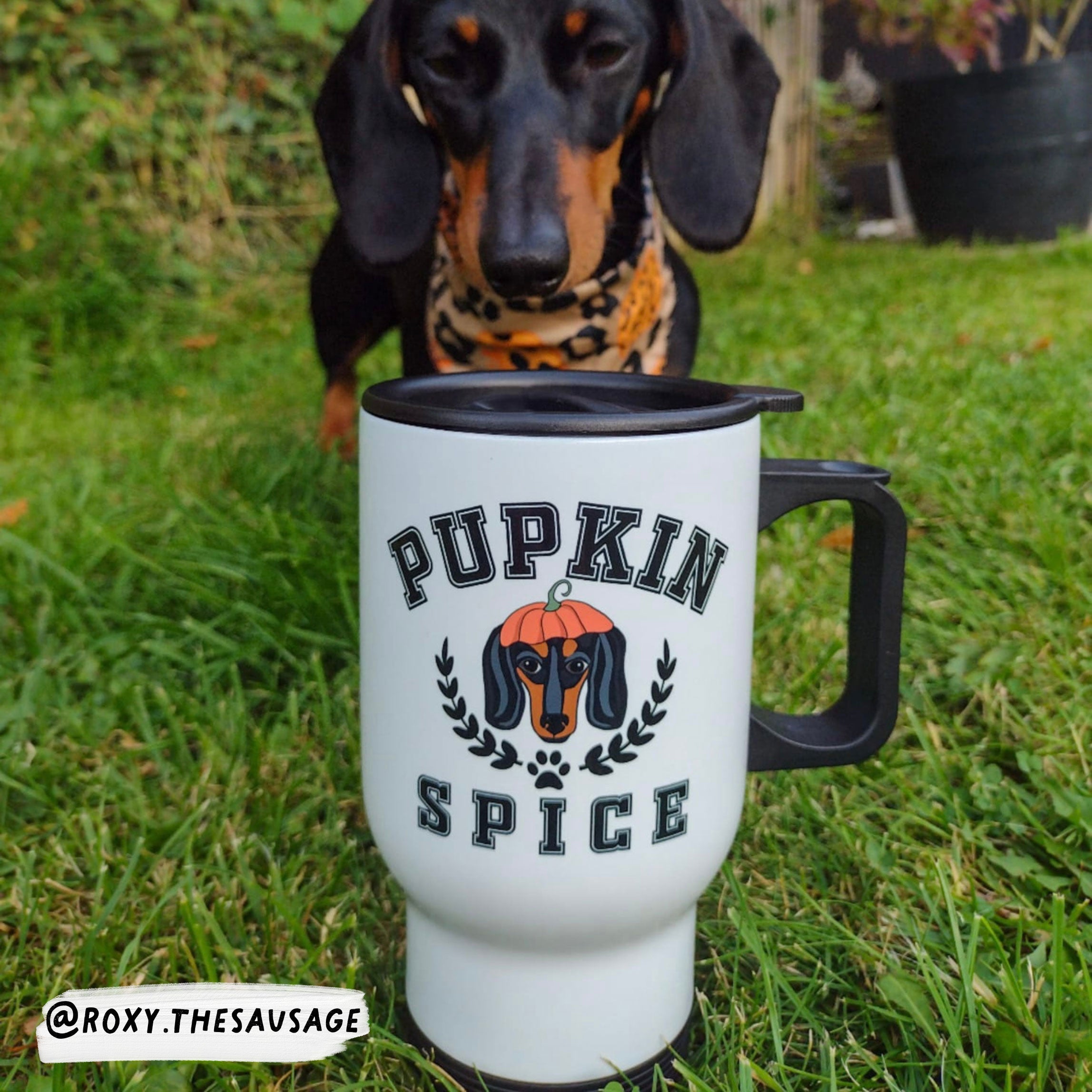 Personalised Pupkin Spice travel mug