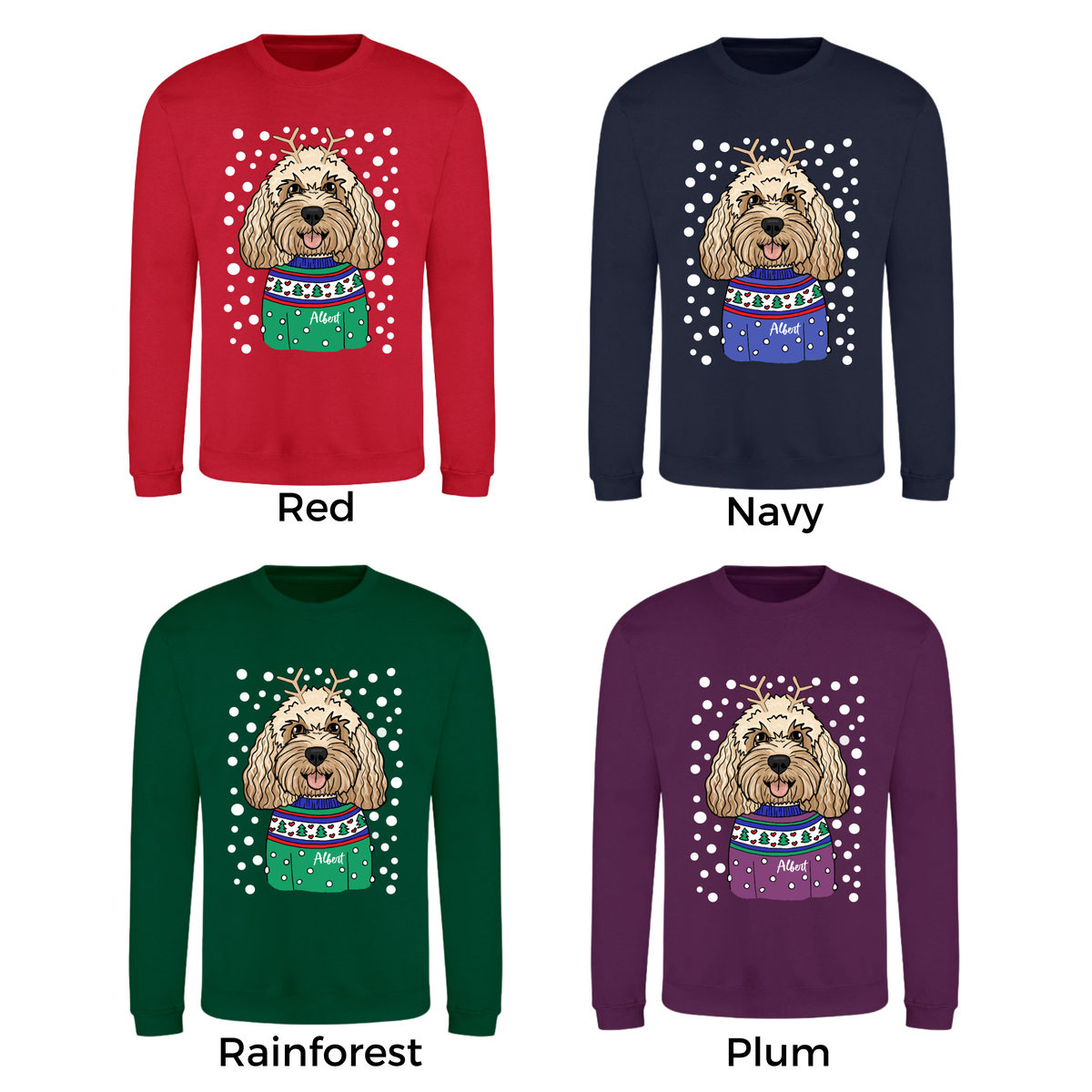 Personalised Dog Lover Christmas Jumper