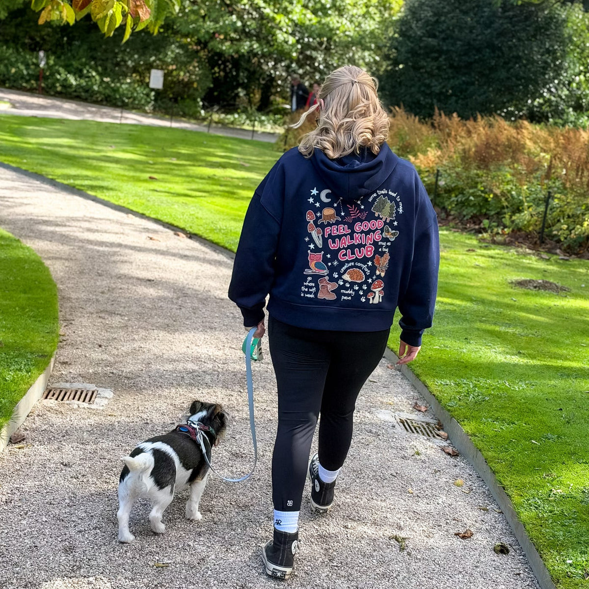 Feel Good Walking Club Boxy Zip-up Hoody