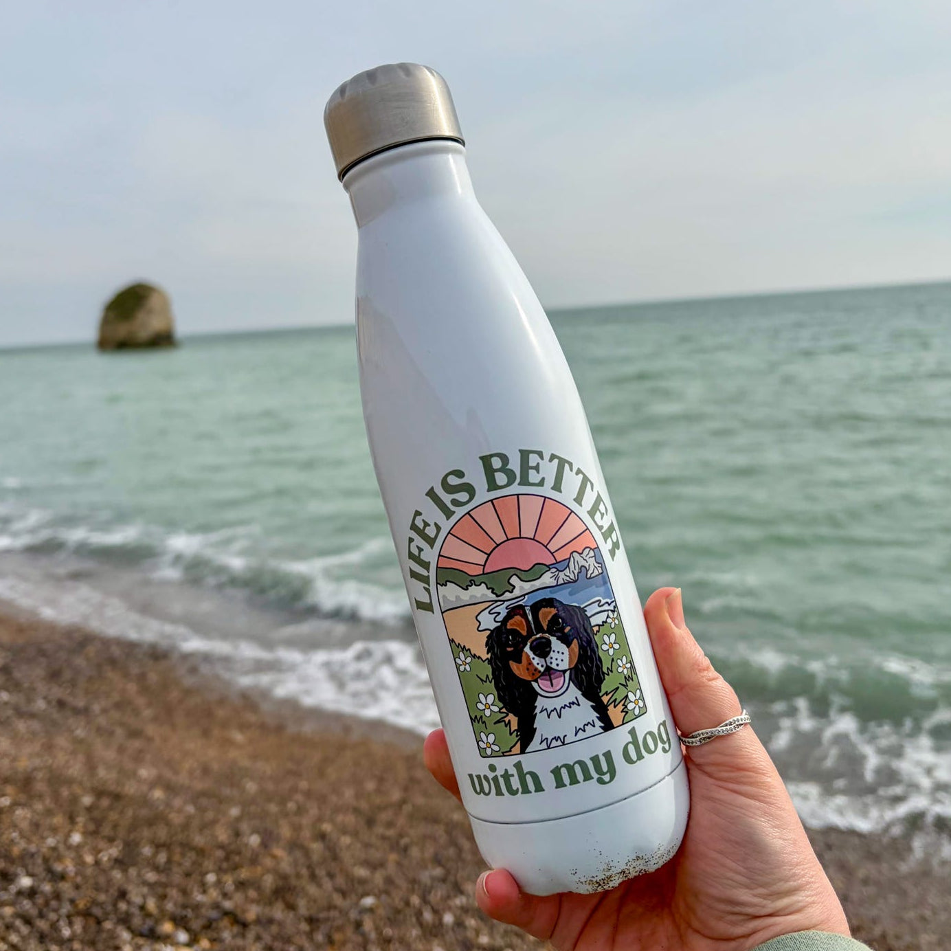Personalised Life is Better Insulated Water Bottle