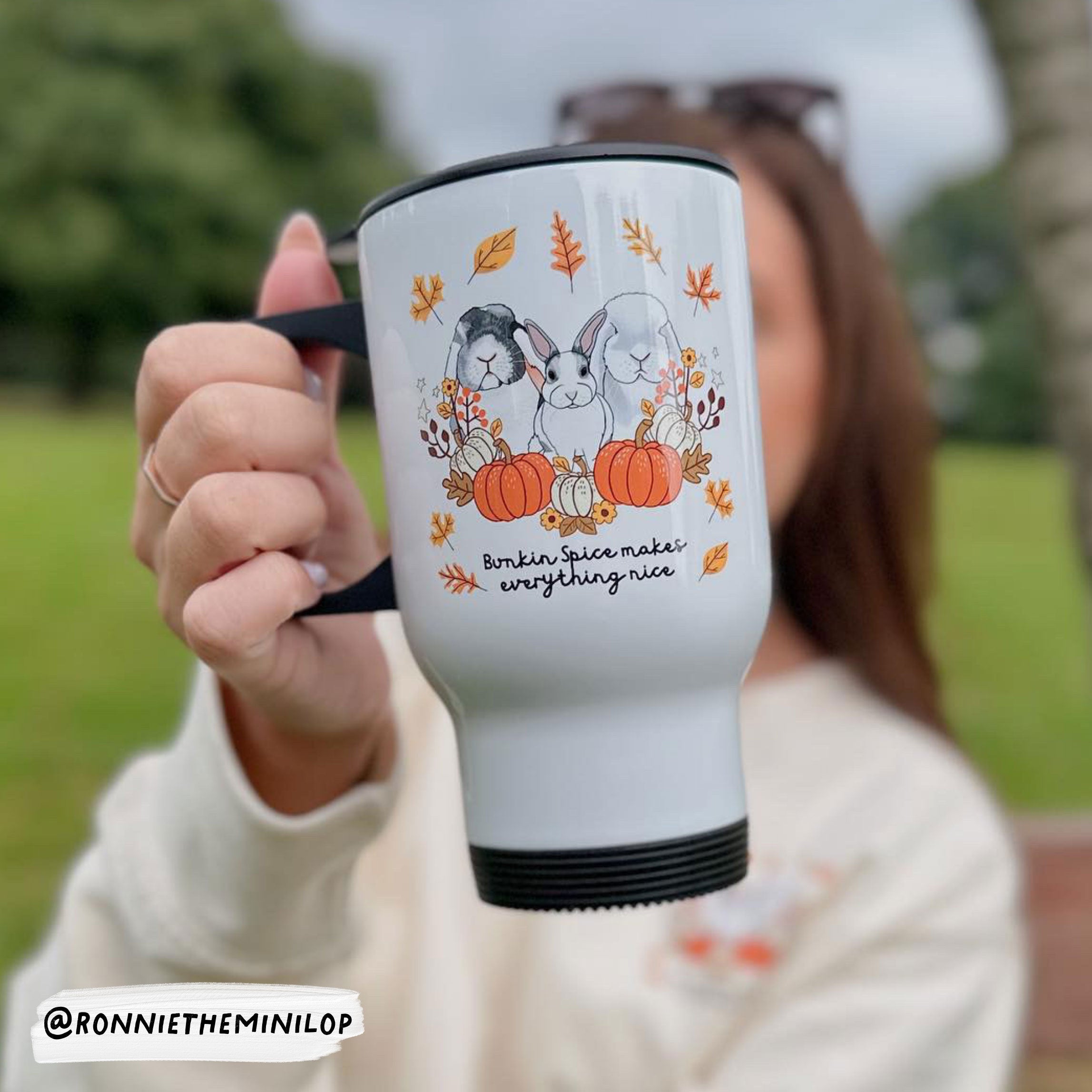 Personalised Bunkin Patch Travel Mug