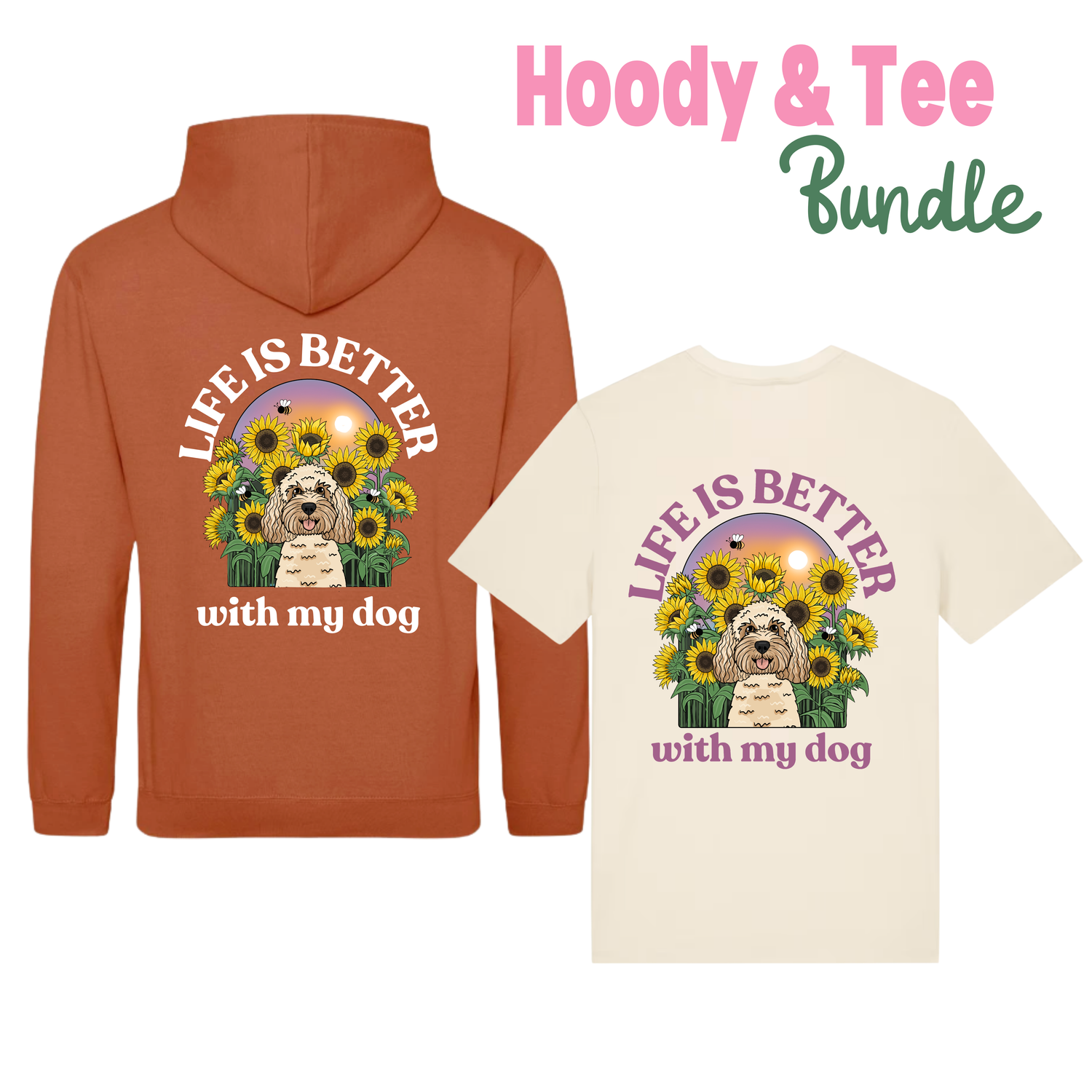 Personalised Sunflower Hoody & Tee Bundle | Save 15%