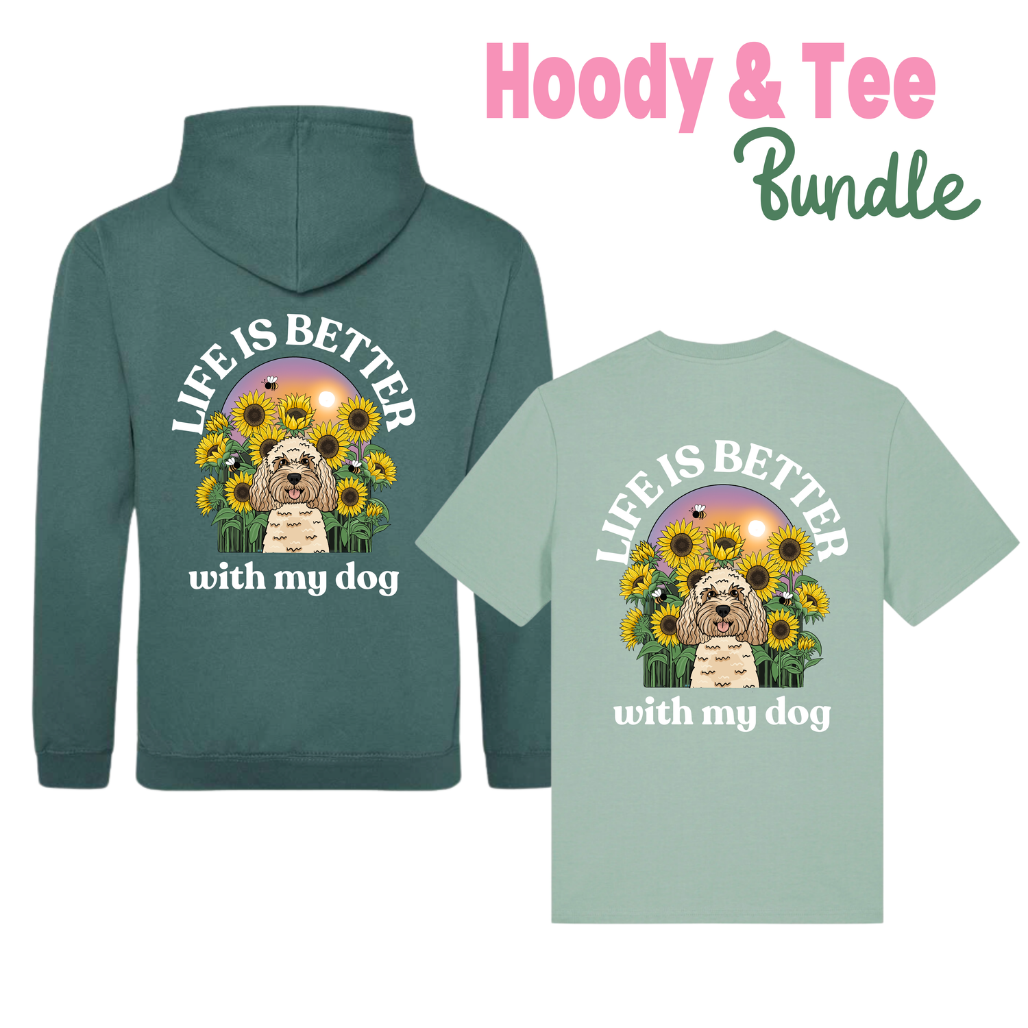 Personalised Sunflower Hoody & Tee Bundle | Save 15%