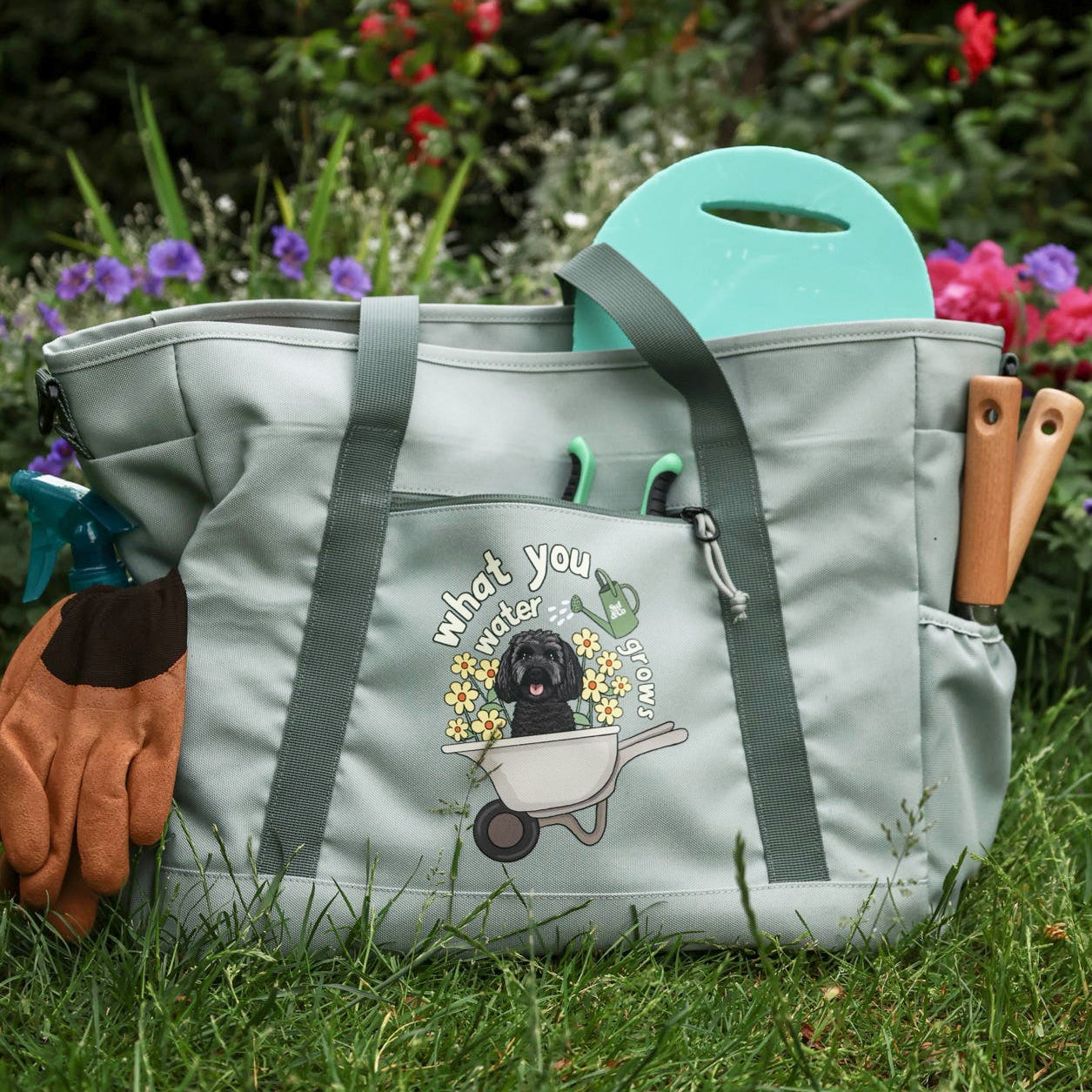 Personalised What You Water Grows Tote Bag