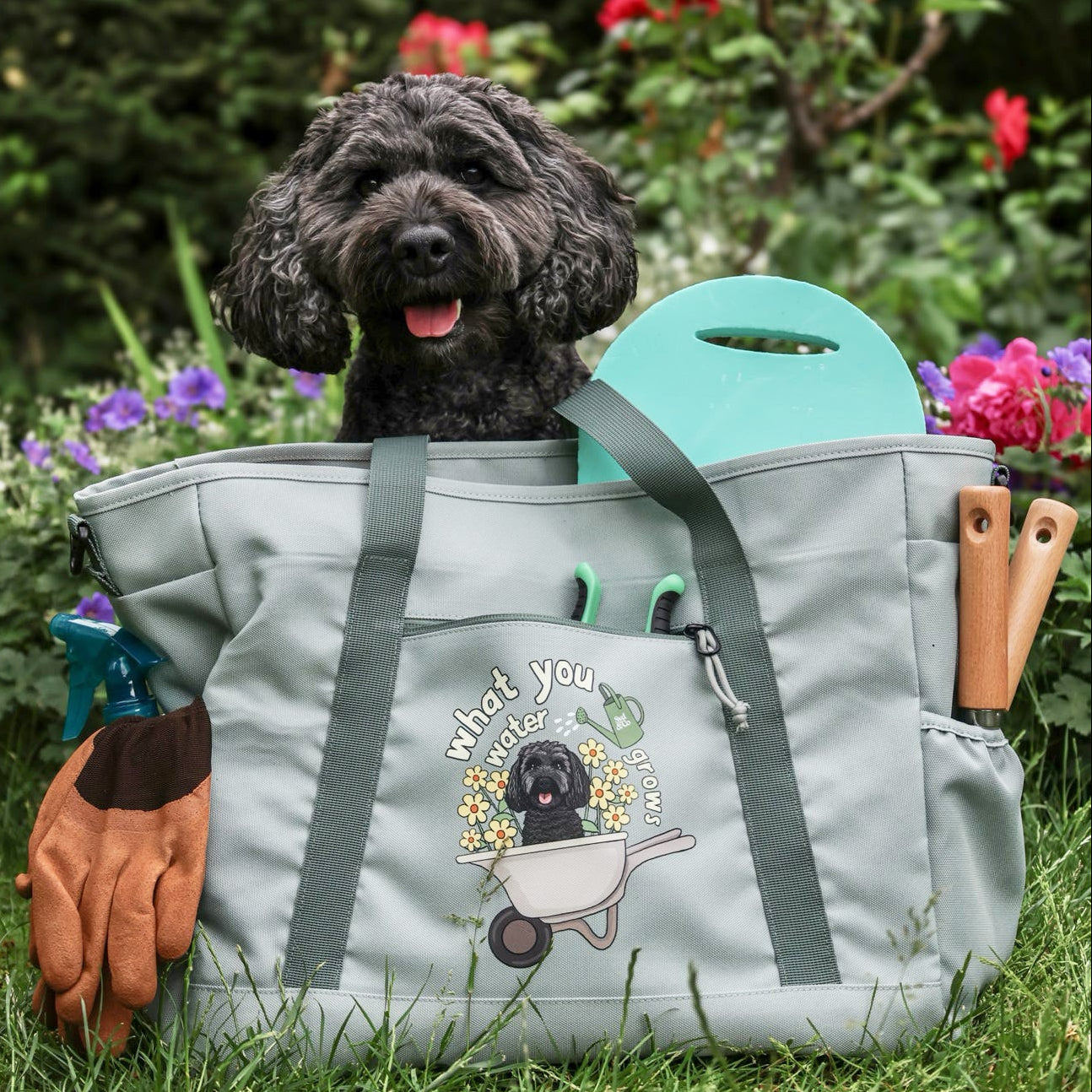 Personalised What You Water Grows Tote Bag