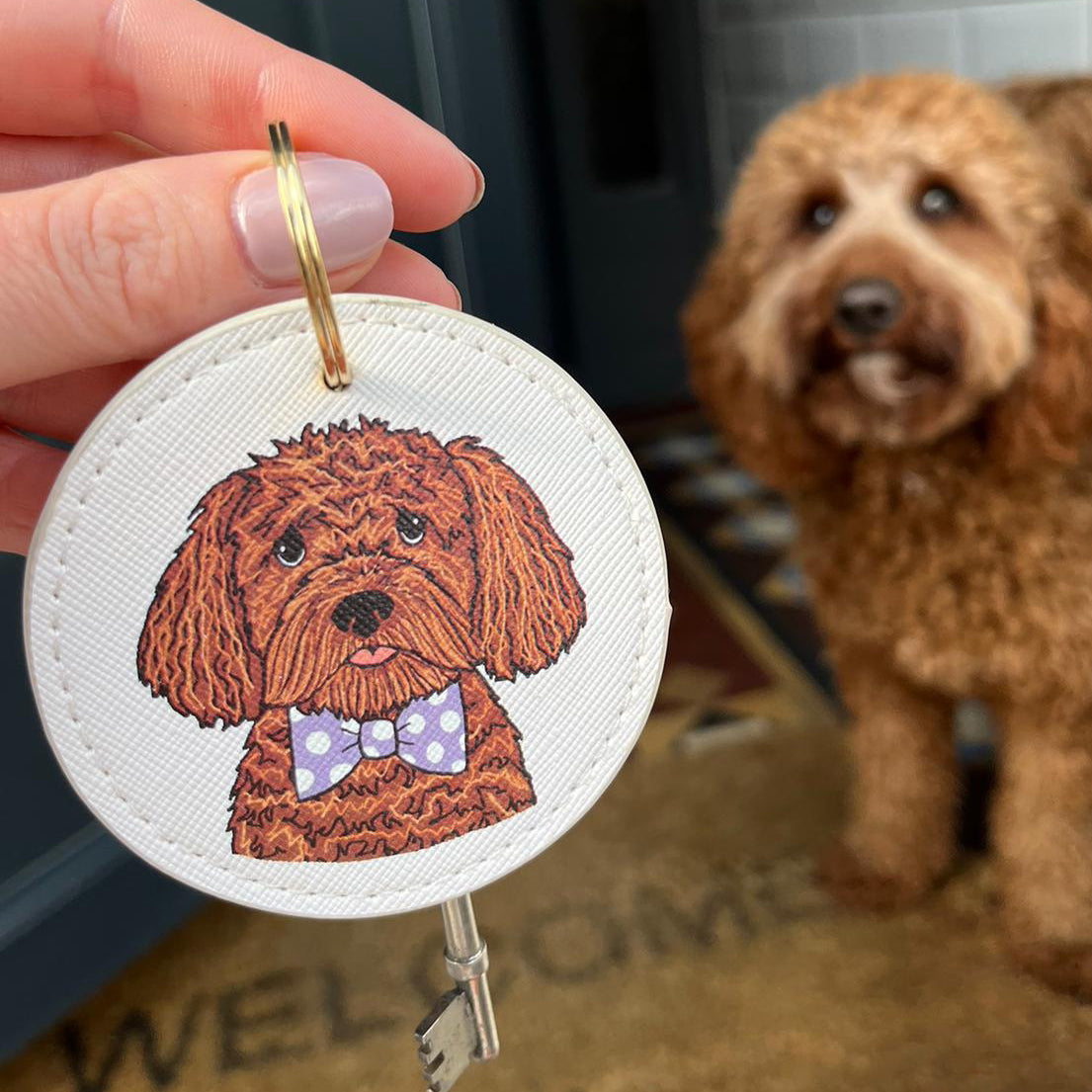 Personalised Key Ring with your Dog on