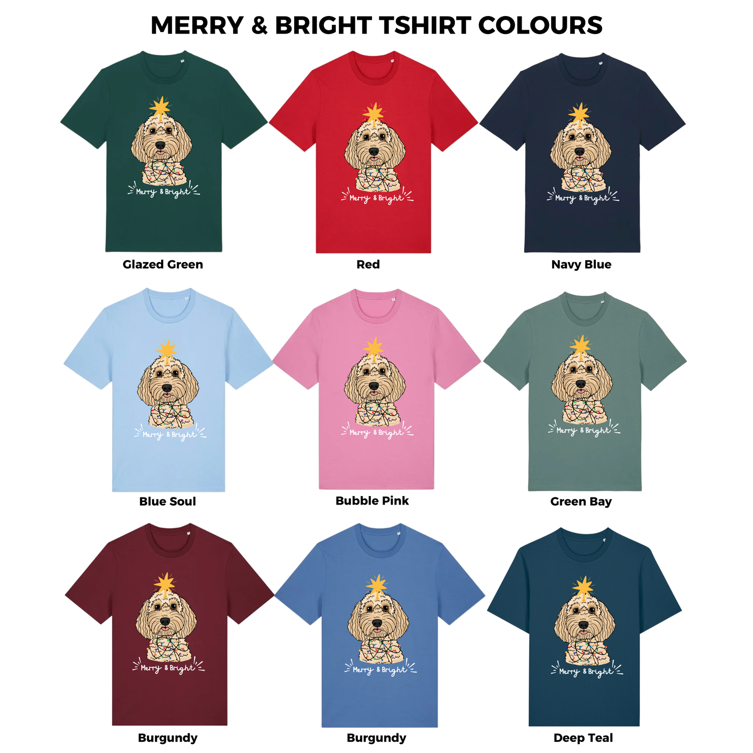 Merry & Bright Christmas T shirt