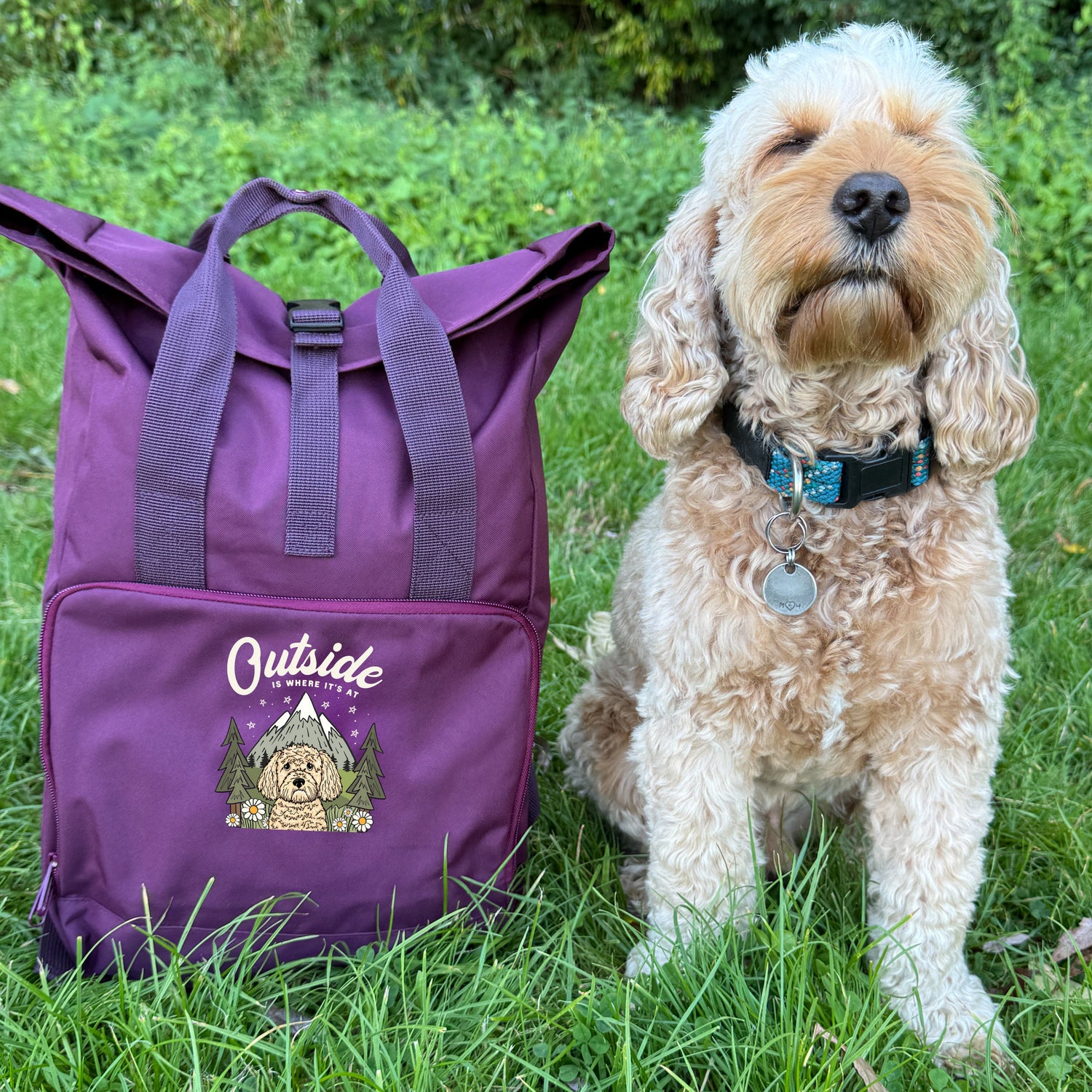 Outside is Where it's At Personalised Backpack