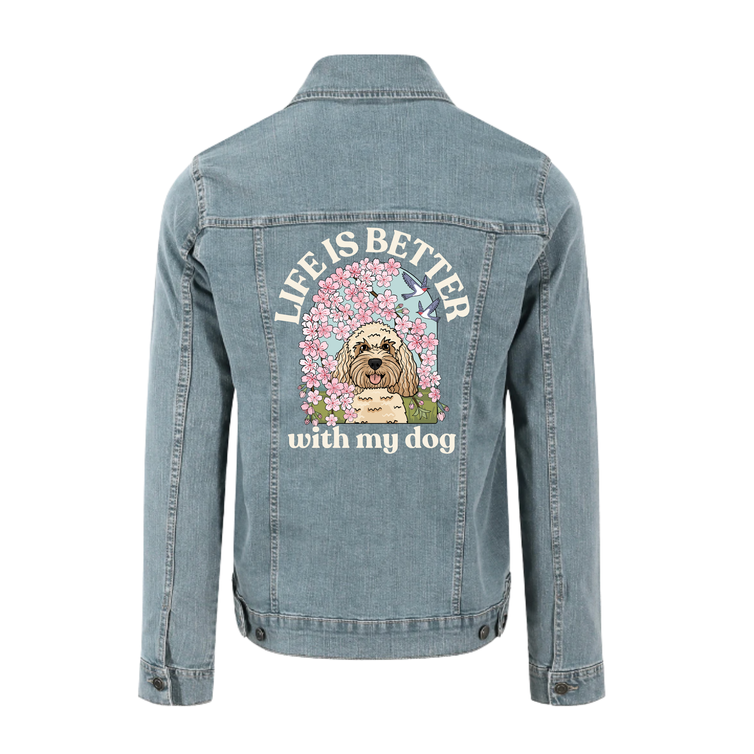 Life is Better Personalised Denim Jacket | Syd&Co