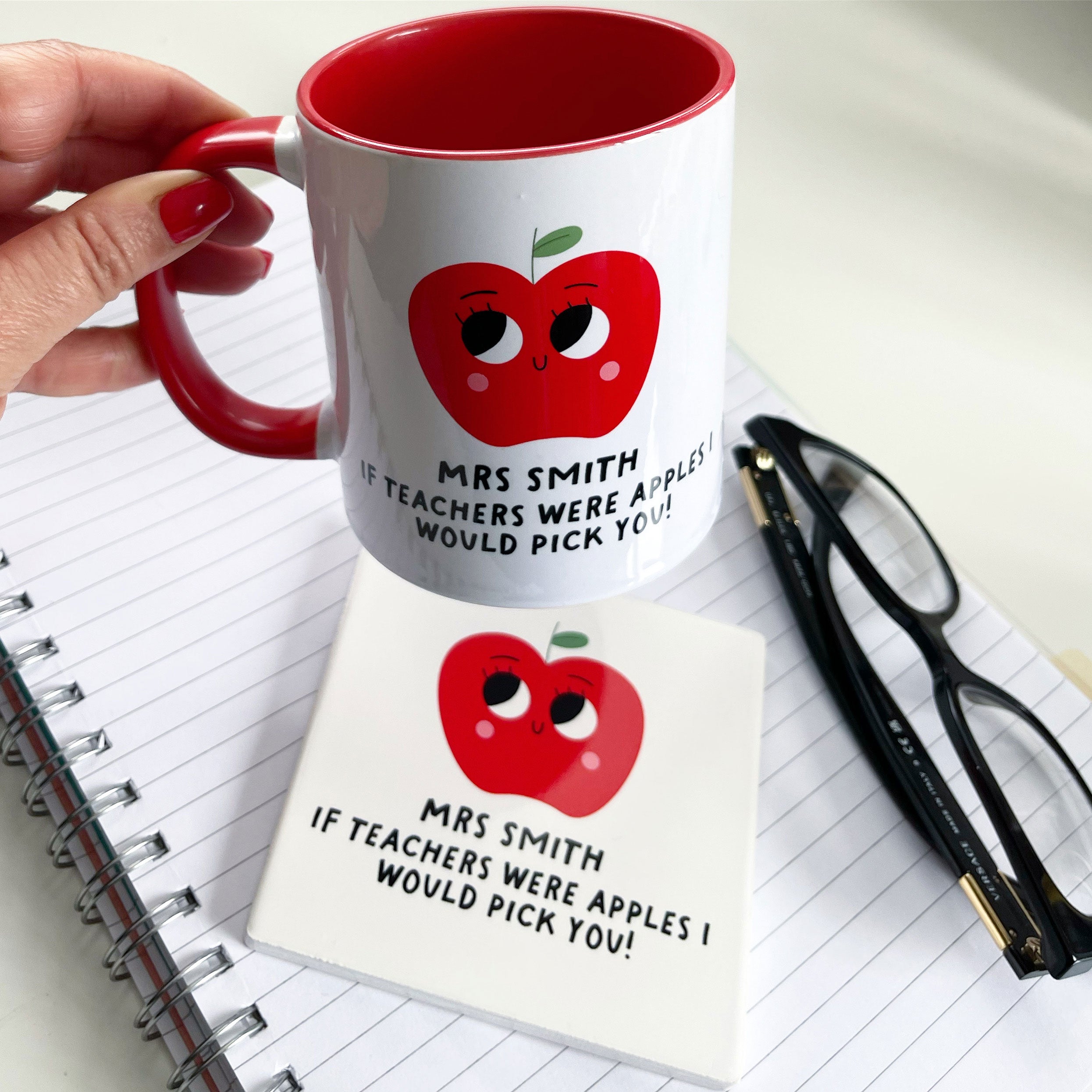 Personalised Good Apple Teacher Mug