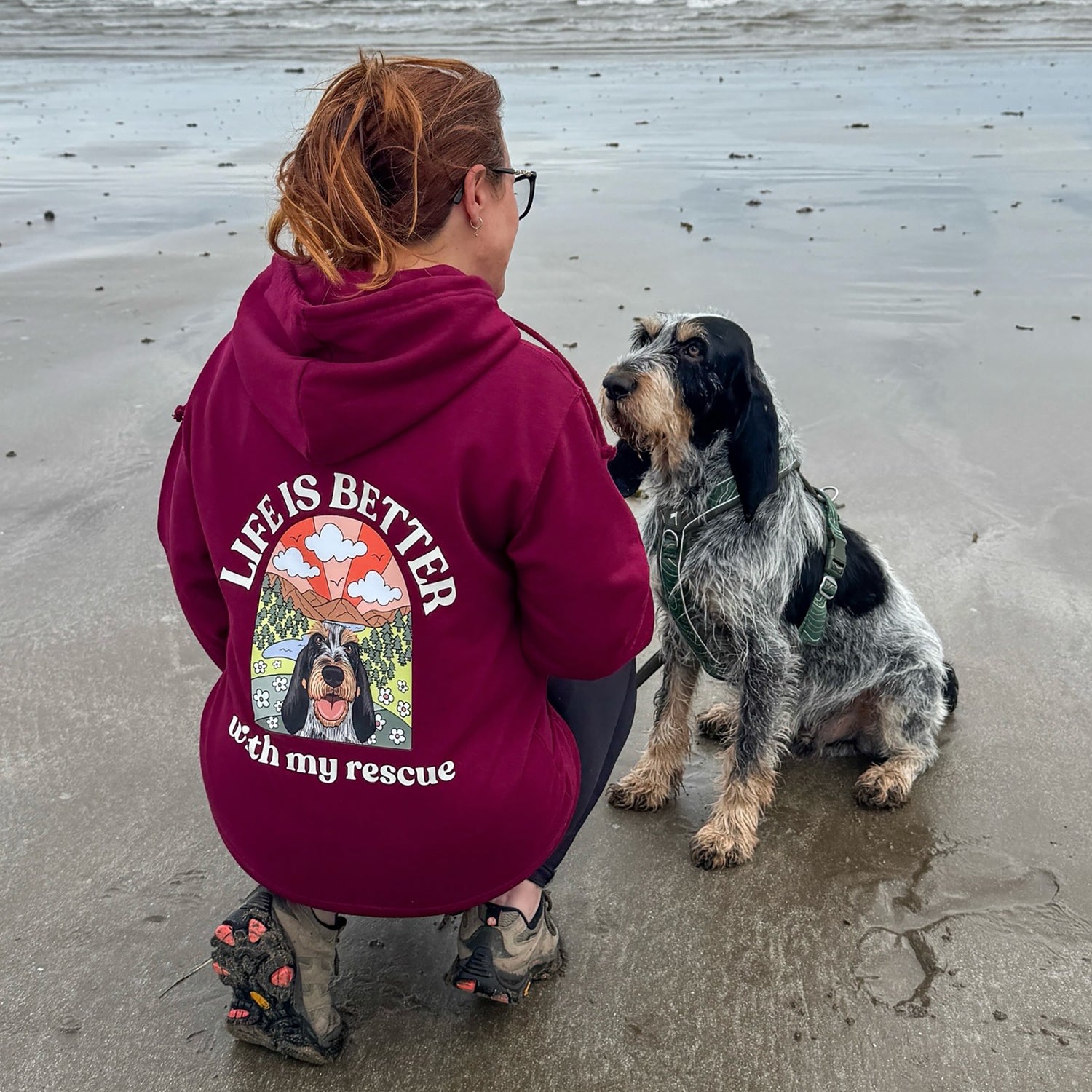 Personalised Life is Better with your Rescue Hoody