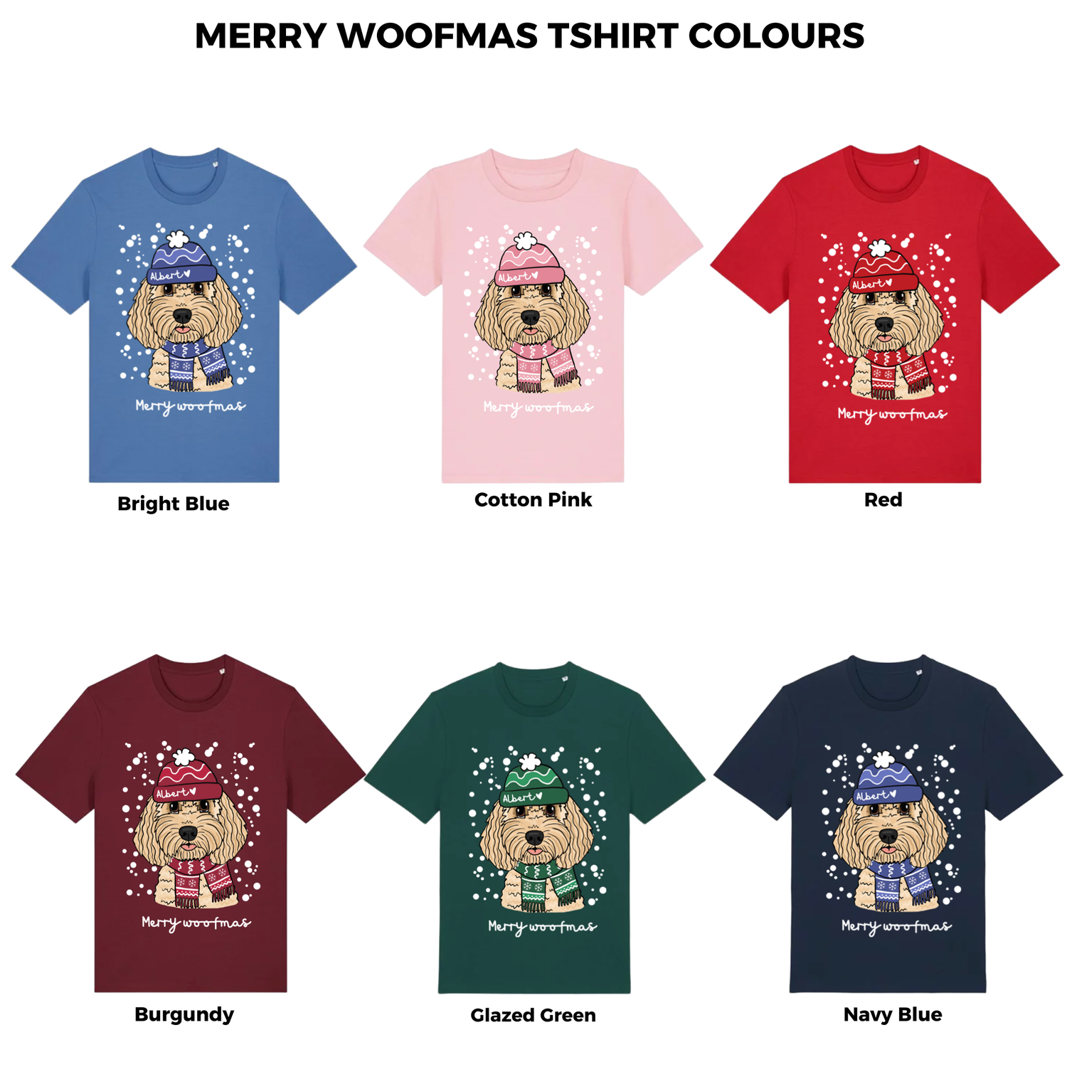 Kids Merry Woofmas Christmas T shirt