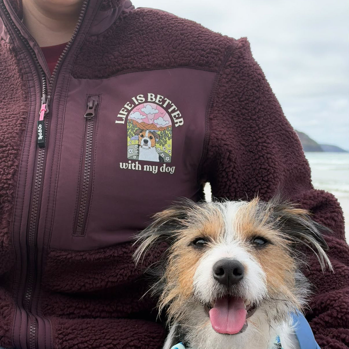 Mulled Wine Personalised Sherpa Jacket