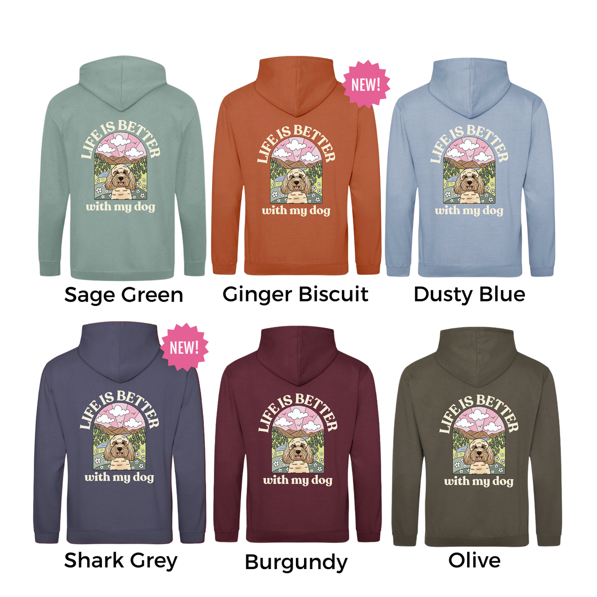 Personalised Life is Better with your dog Hoody