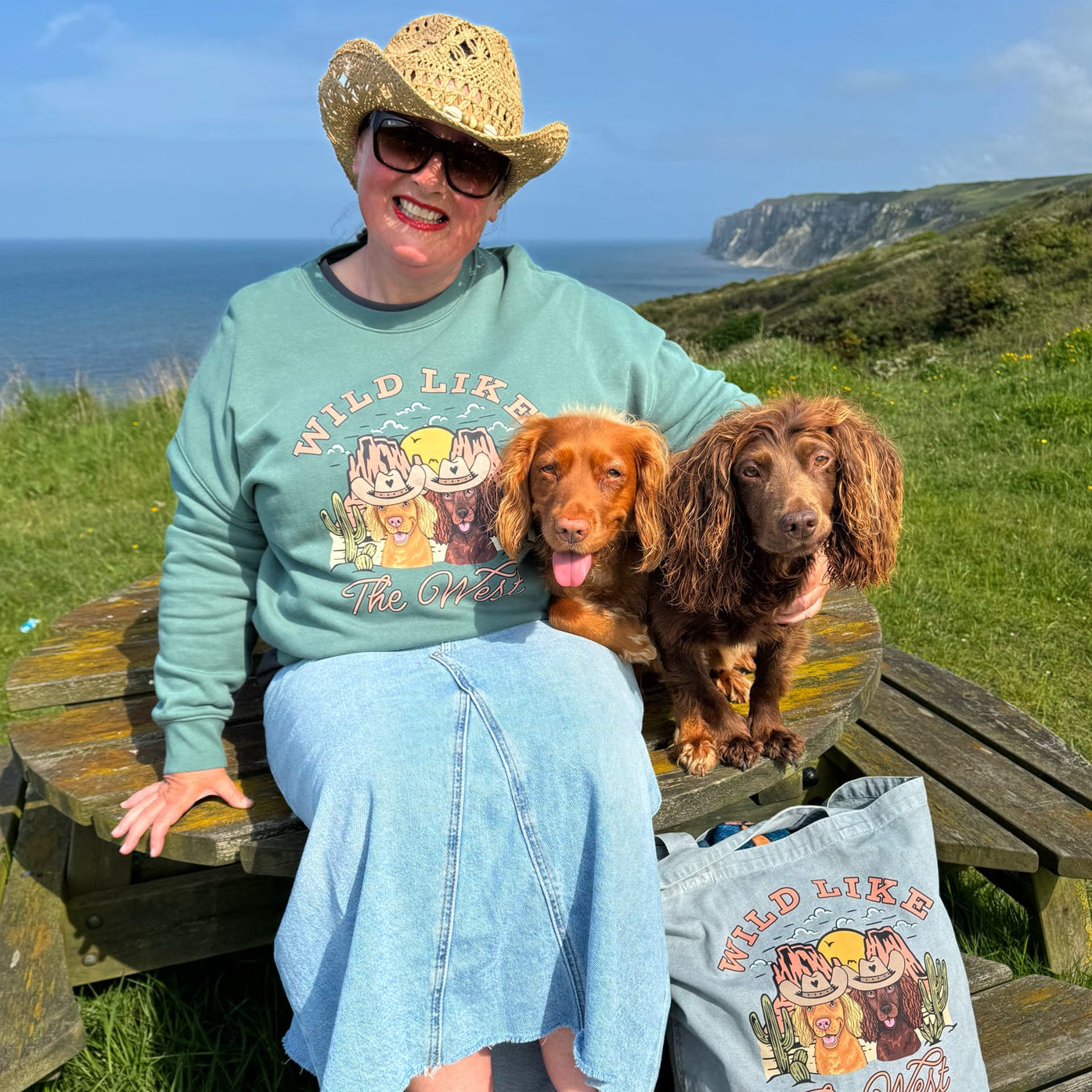 Wild Like the West Personalised Dog Boxy Sweatshirt | Syd&Co