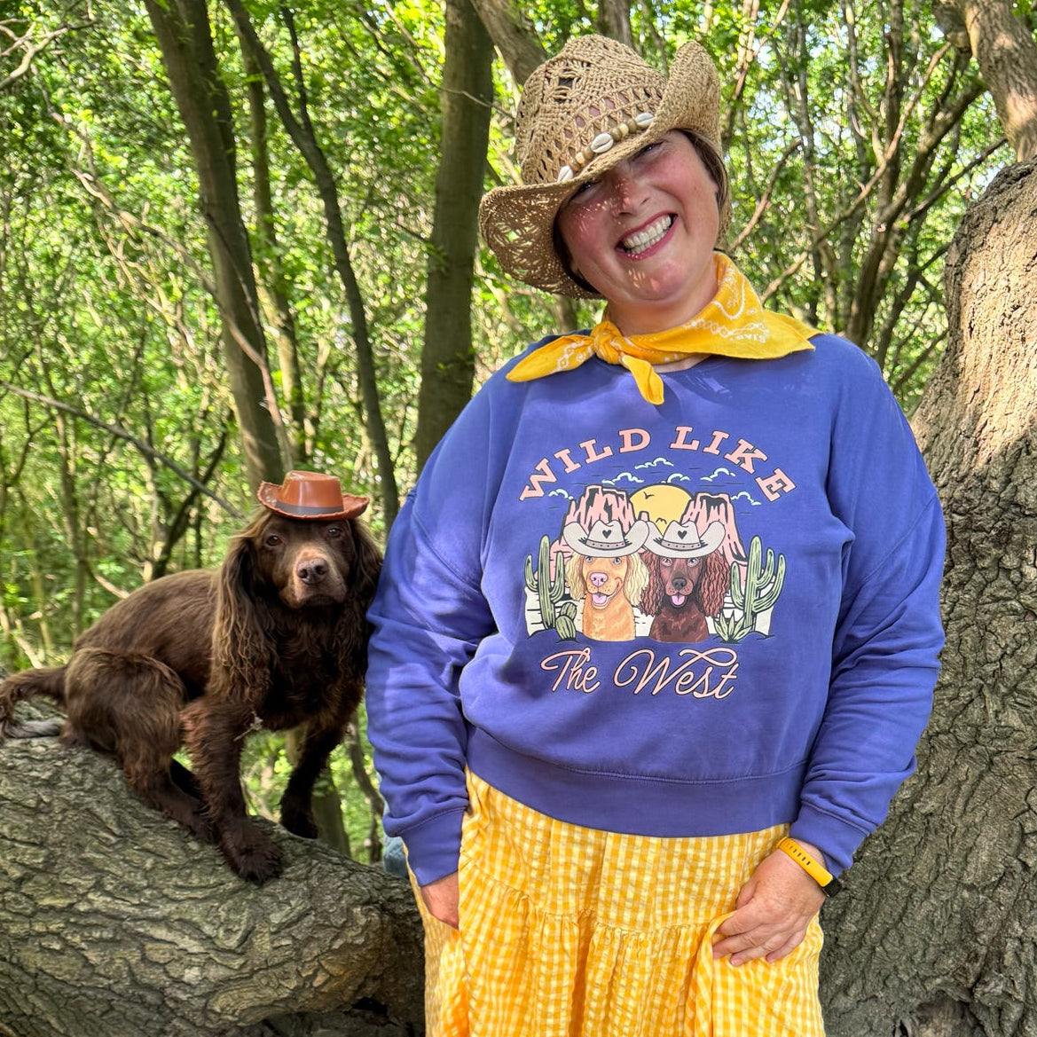 Wild Like the West Personalised Dog Boxy Sweatshirt | Syd&Co