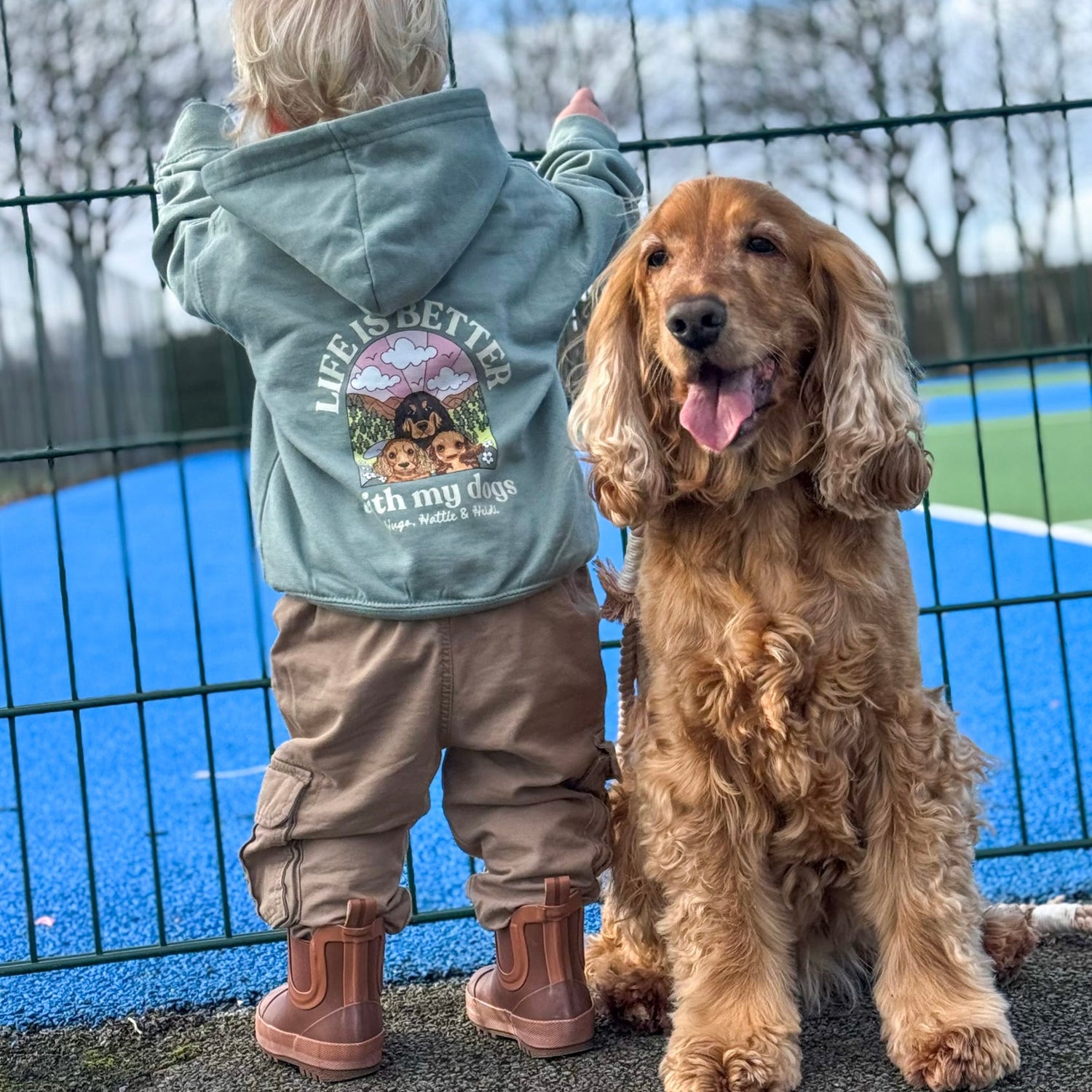 Personalised Kids Life is Better with your dog Hoody