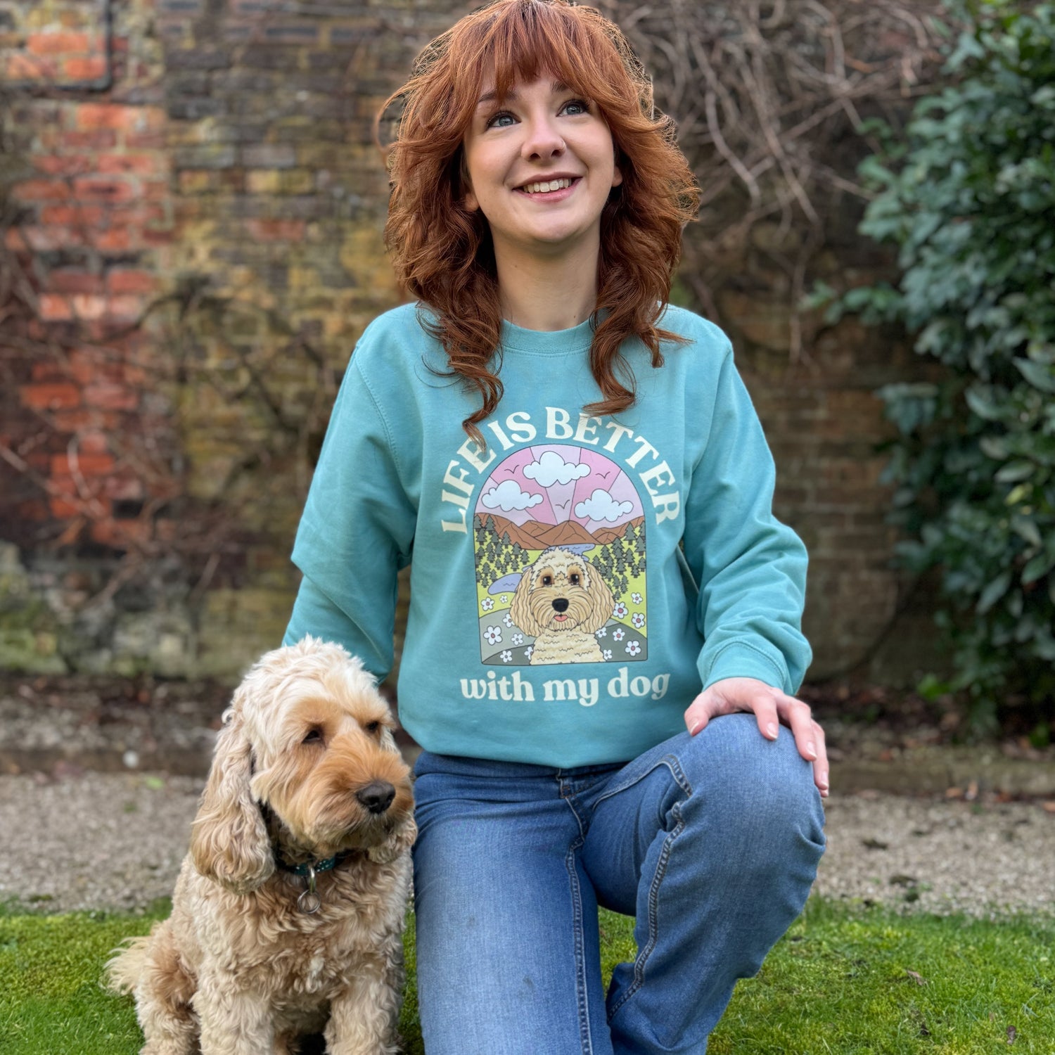 Personalised Lakes Life is Better Front Print Sweatshirt