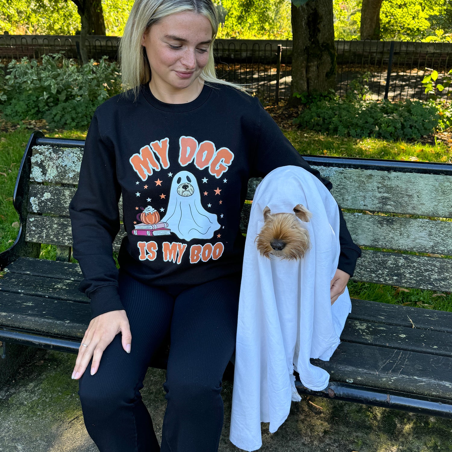 My Dog is my Boo spooky sweatshirt