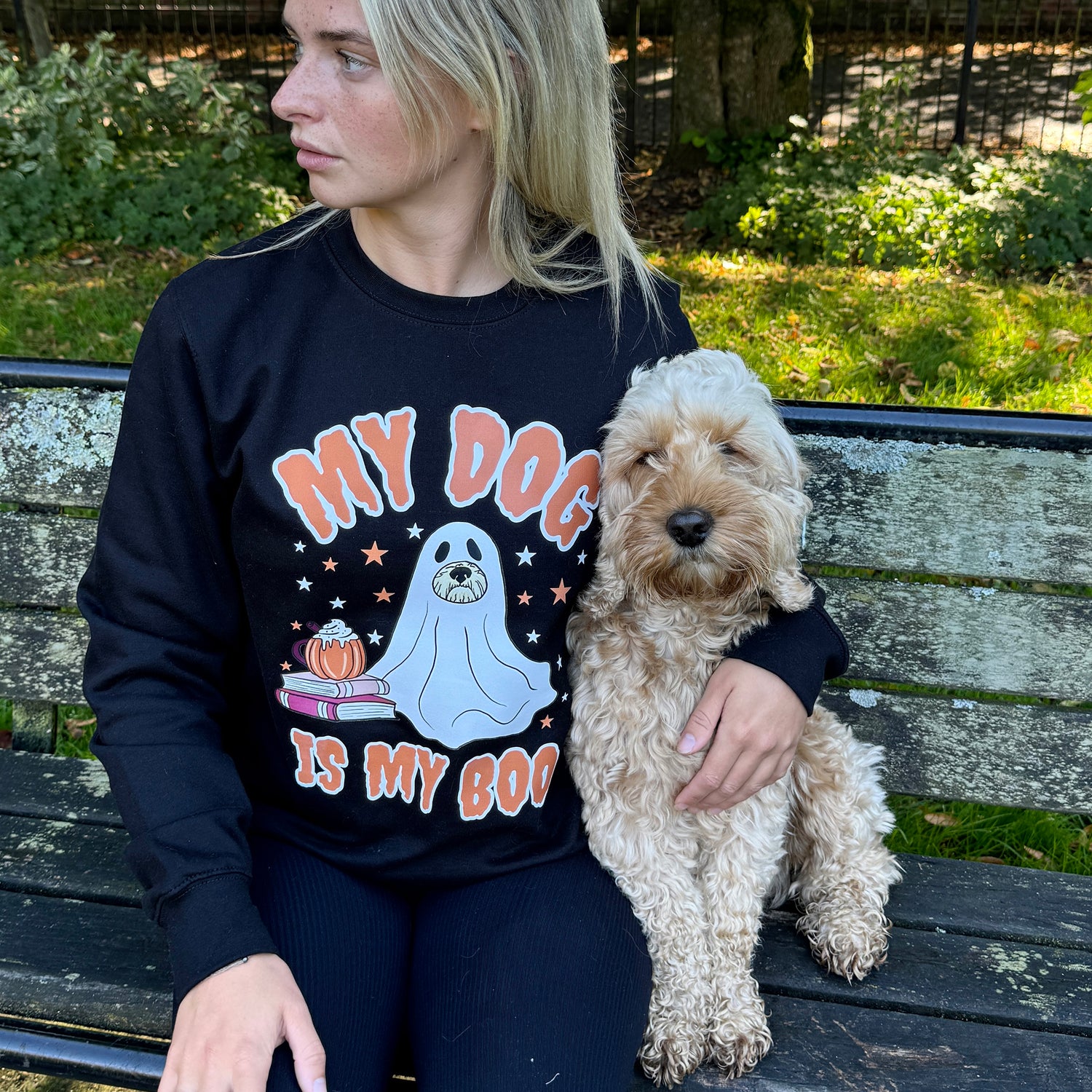 My Dog is my Boo spooky sweatshirt