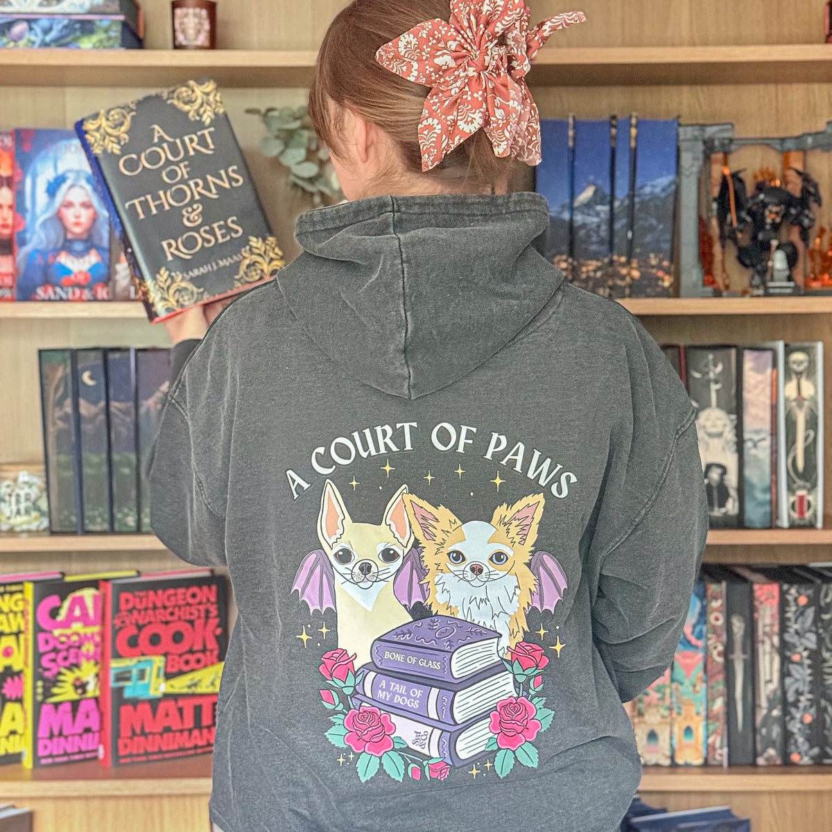 Personalised Court of Paws Vintage Wash Hoody