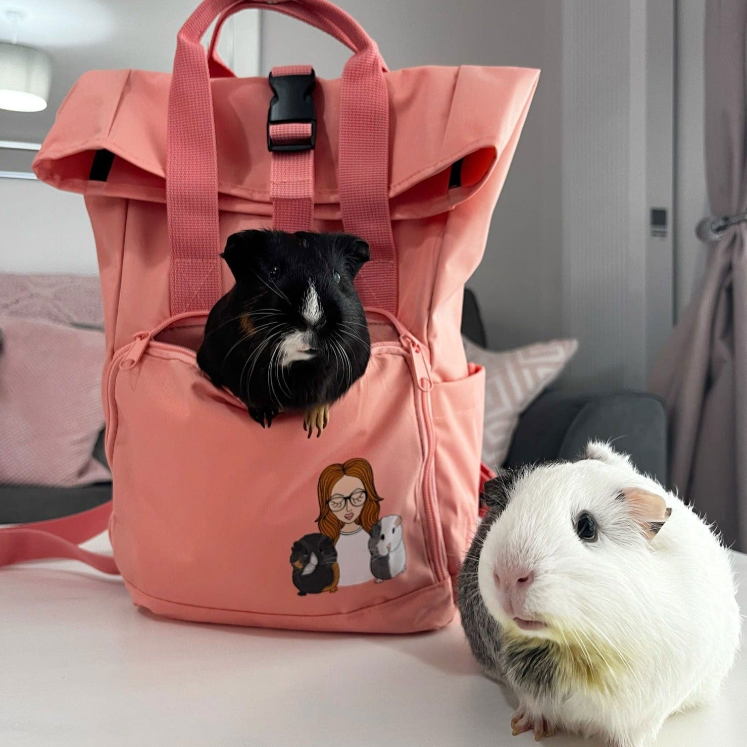 Personalised You and Your Guinea Pig Backpack β Syd&Co