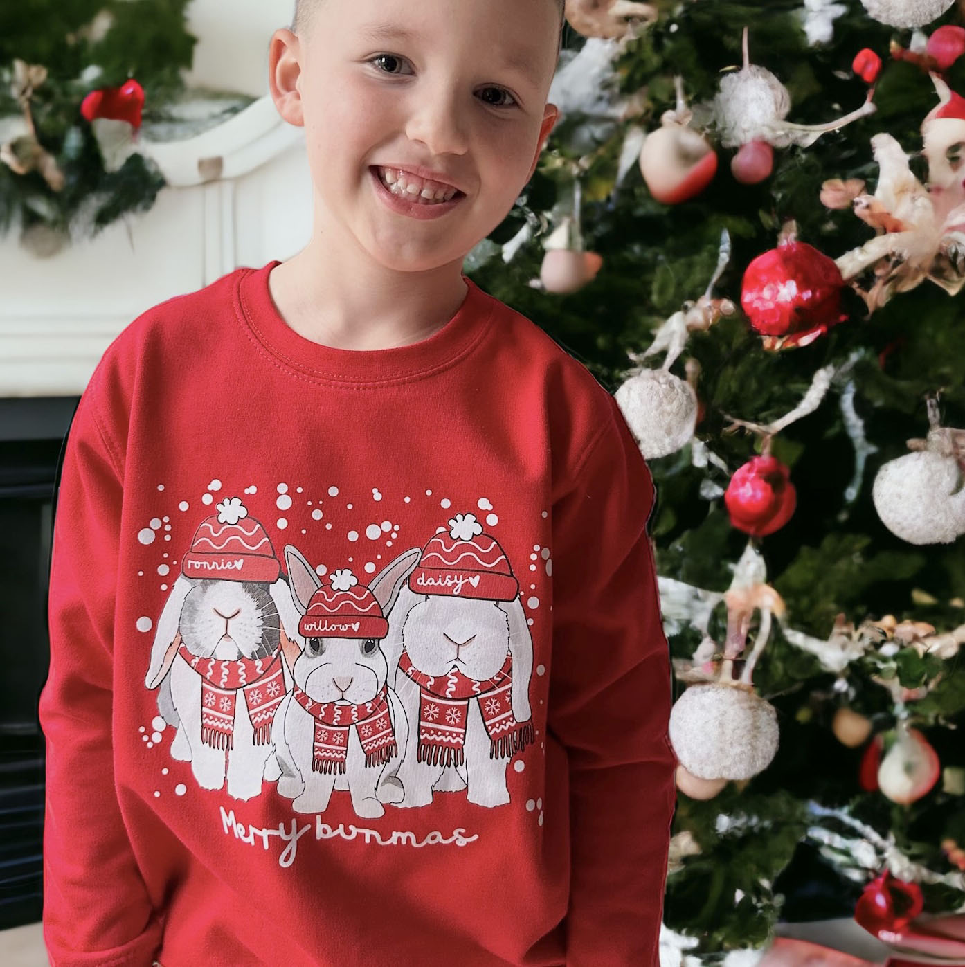 Personalised Merry Bunmas Christmas Jumper