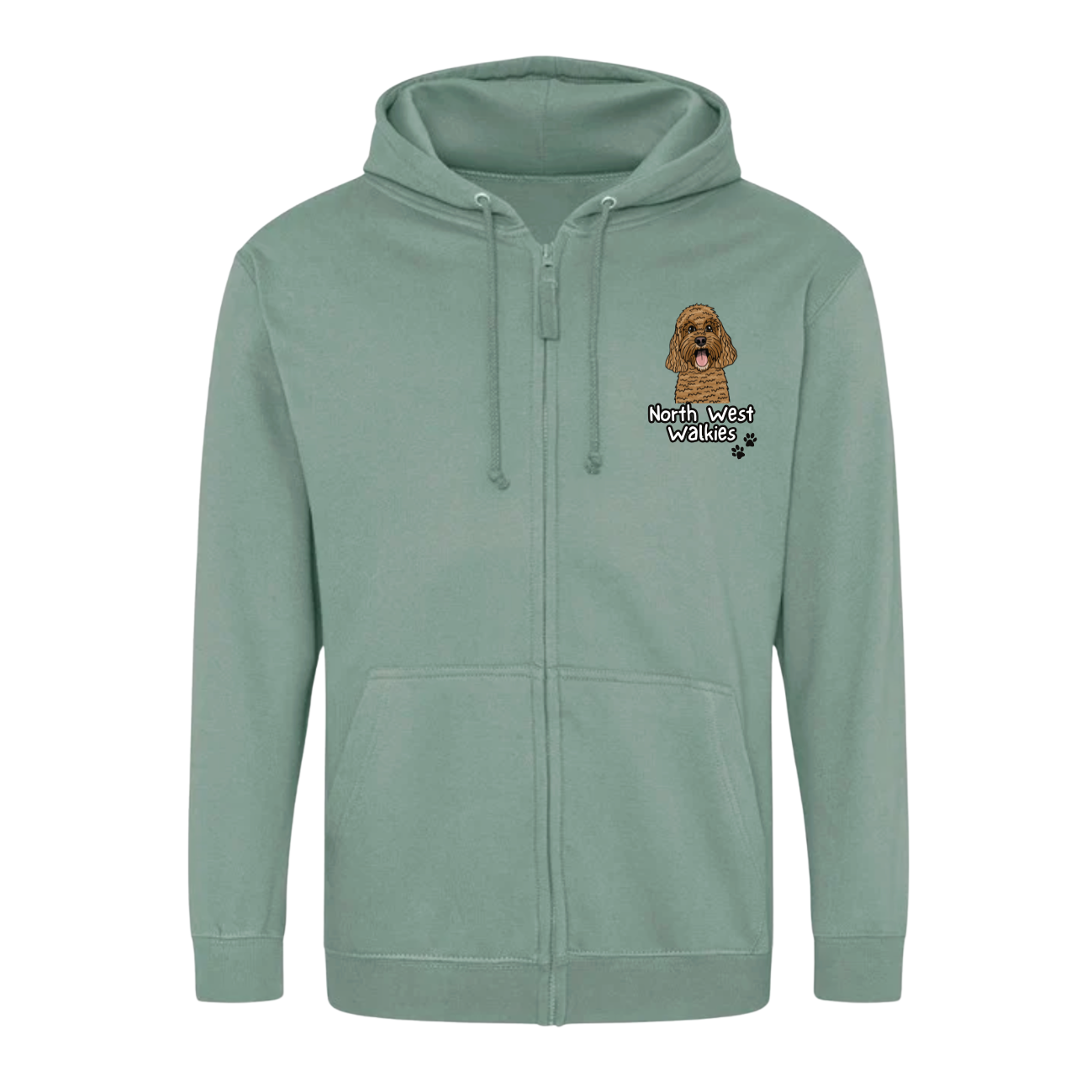 Personalised North West Walkies Zip-up Hoodie