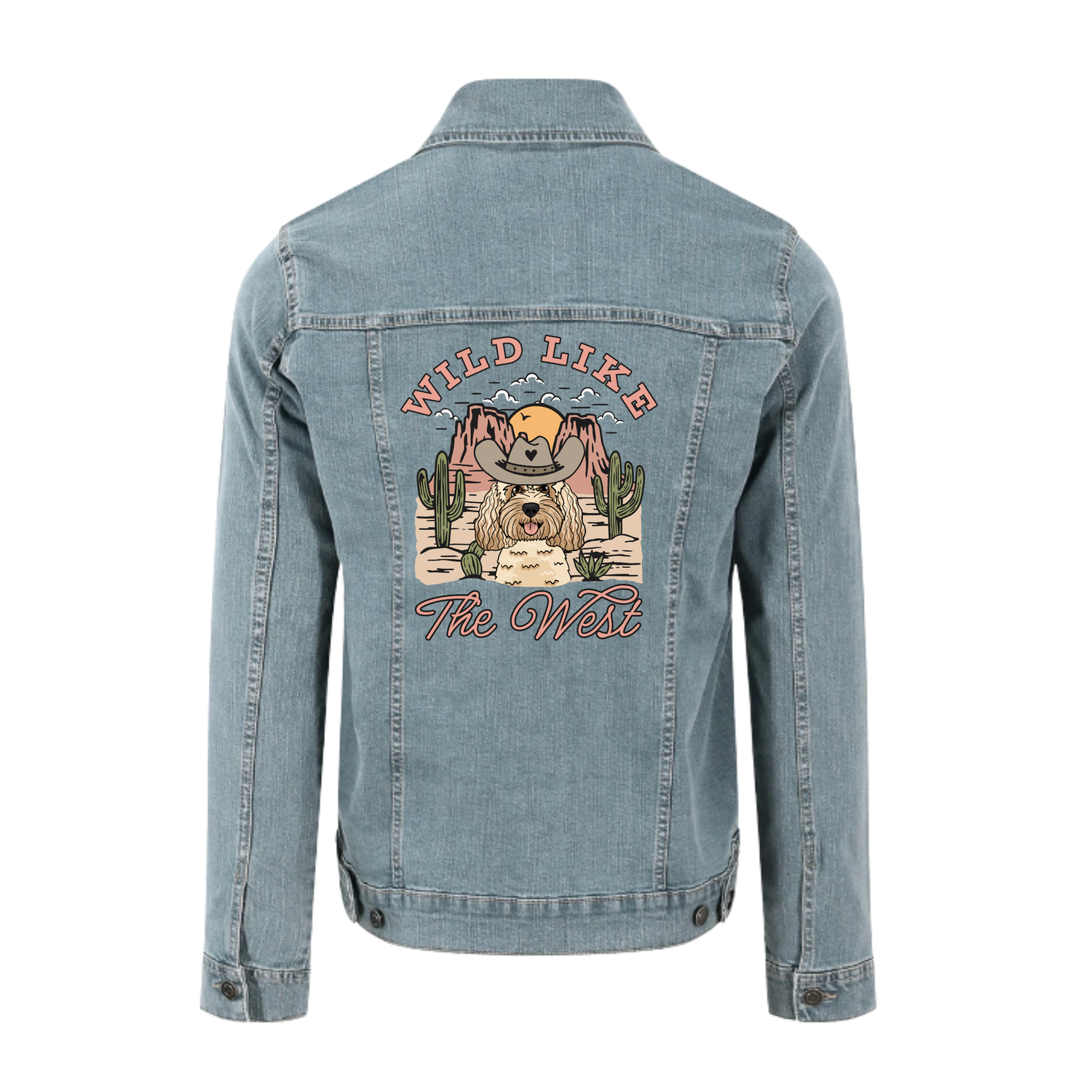 Wild Like the West Personalised Denim Jacket | Syd&Co