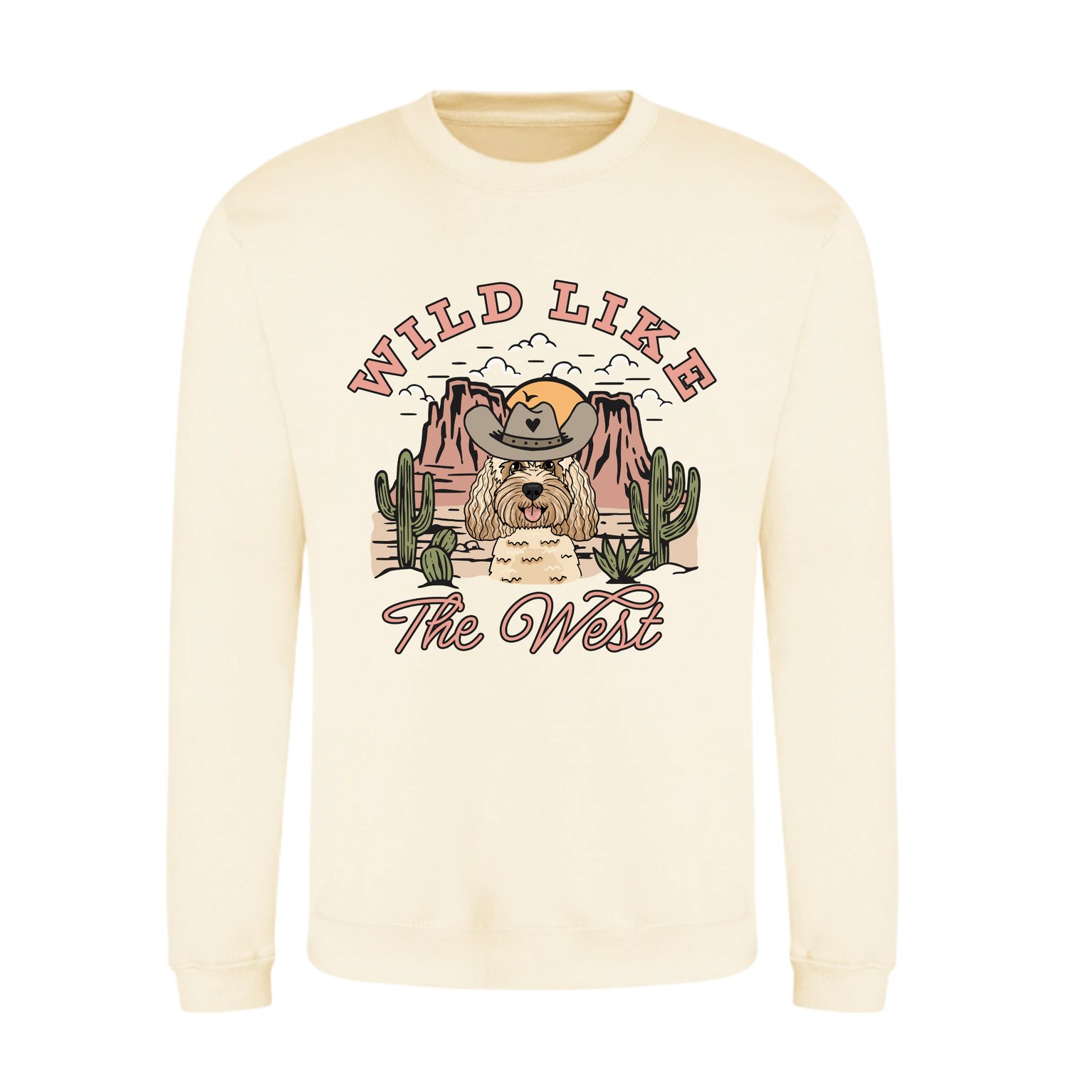 Wild Like the West sweatshirt | Personalised Dog Sweatshirt