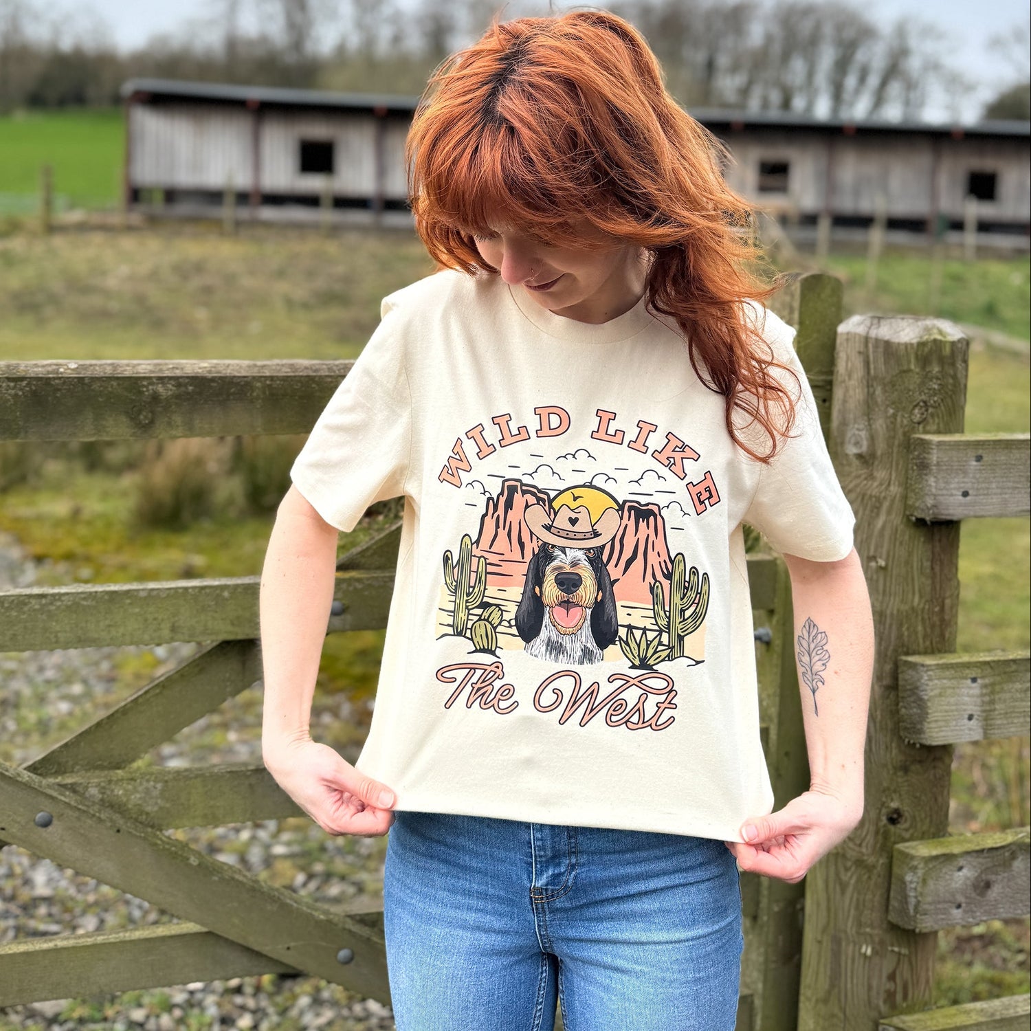 Wild Like the West Personalised Dog T-Shirt | Syd&Co