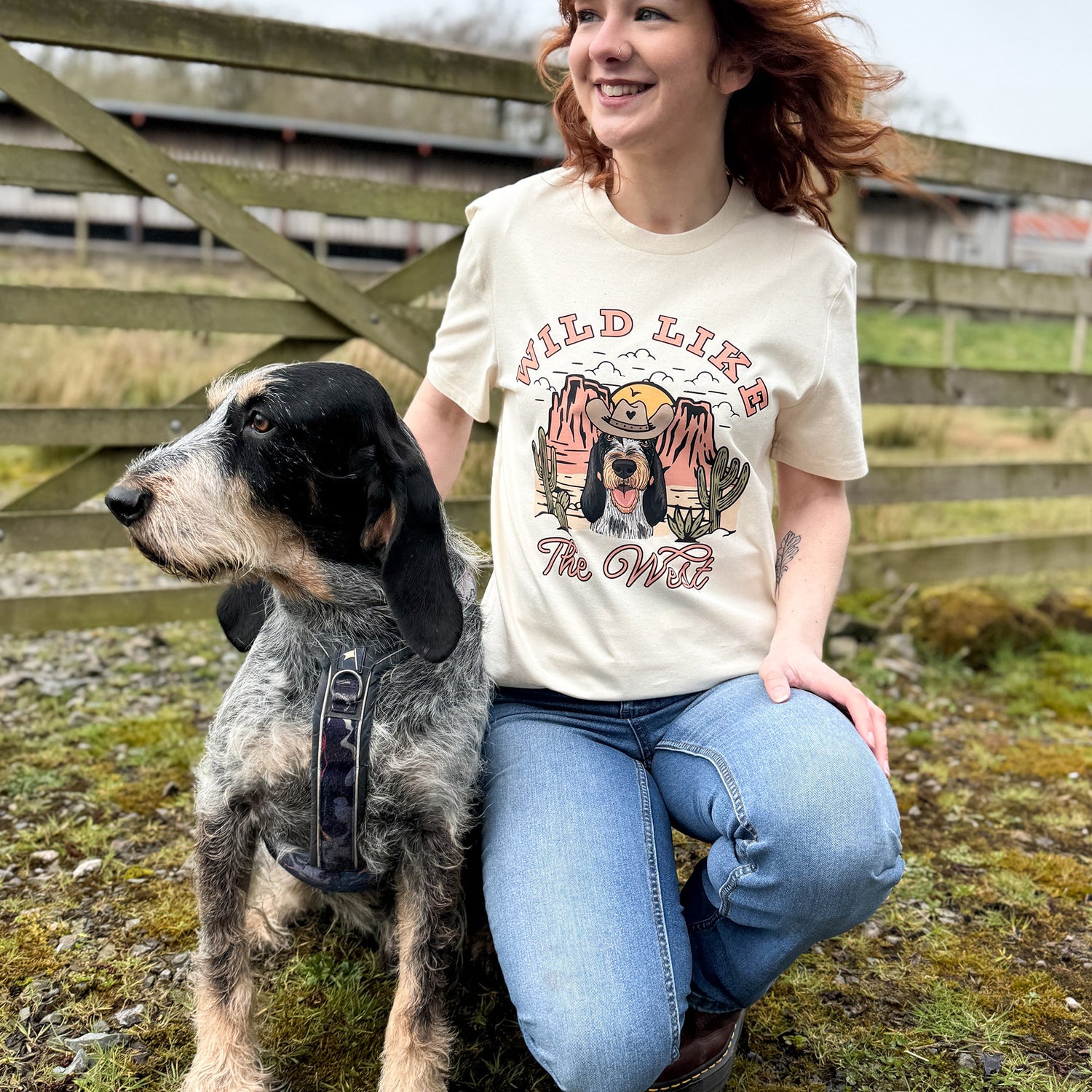Wild Like the West Personalised Dog T-Shirt | Syd&Co