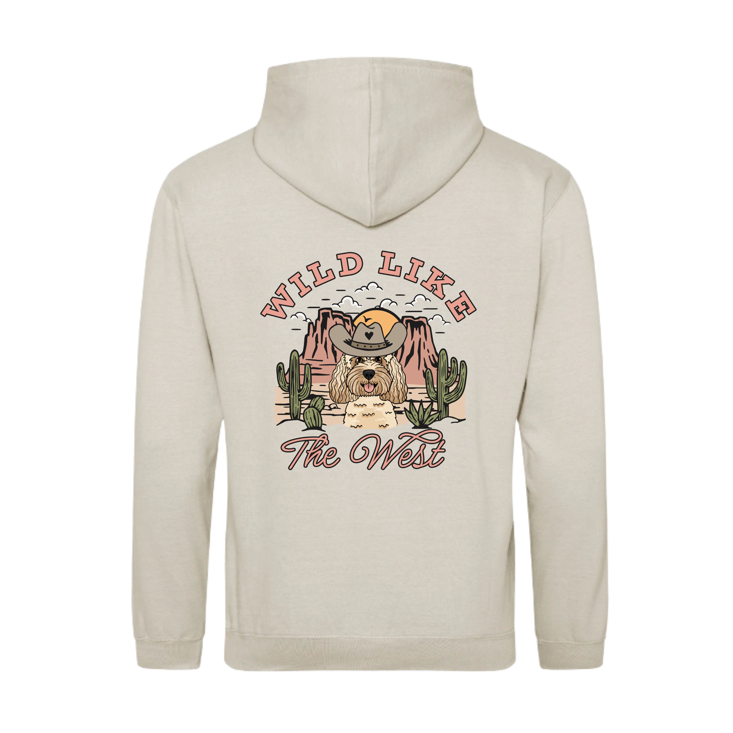 Wild Like the West Personalised Zip Up Hoodie