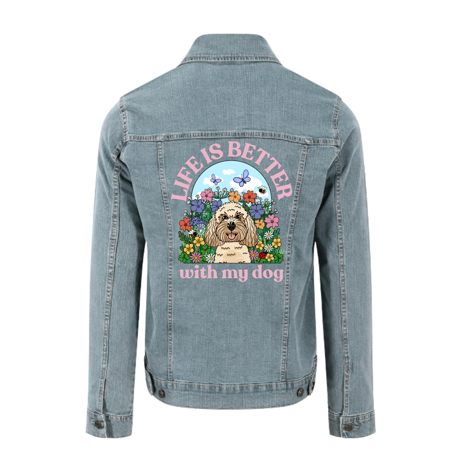 Life is Better Personalised Denim Jacket | Syd&Co