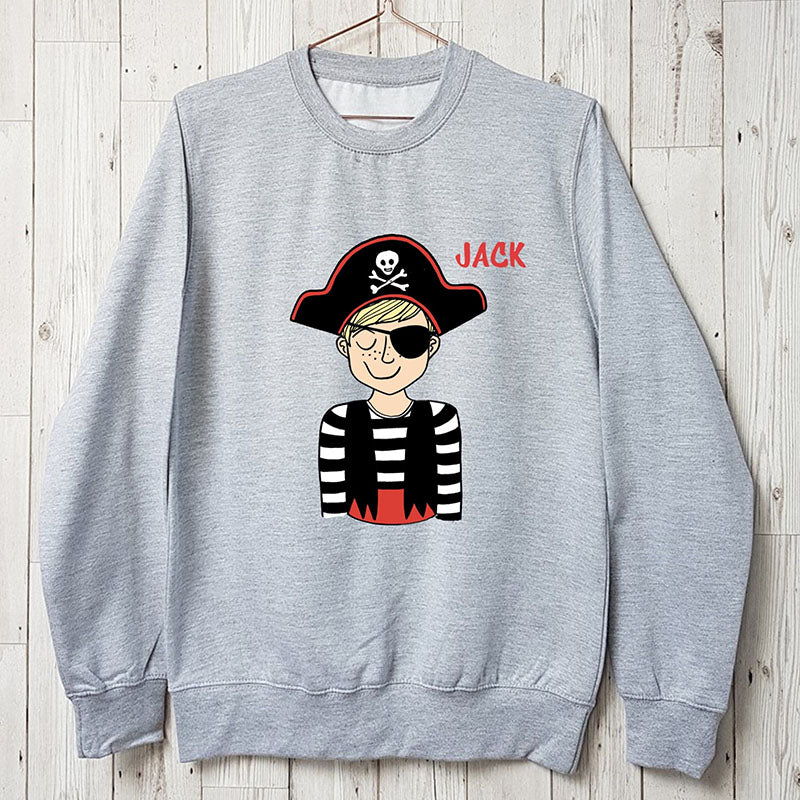  Personalised 'Pirates Life for me' Children's Sweatshirt