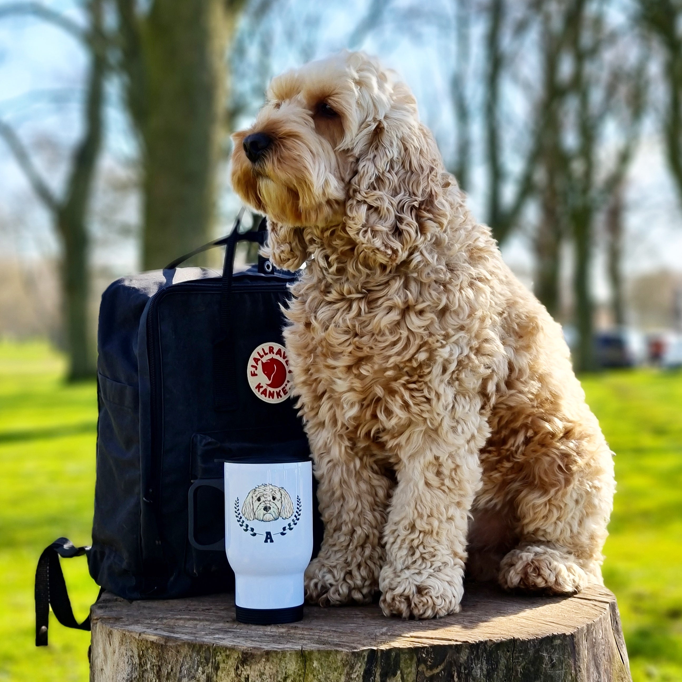 Personalised Pet Varsity Travel Mug