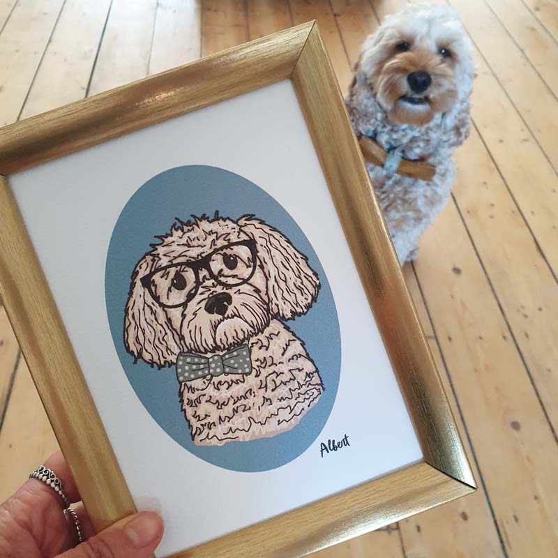 Personalised Pet Cameo Print