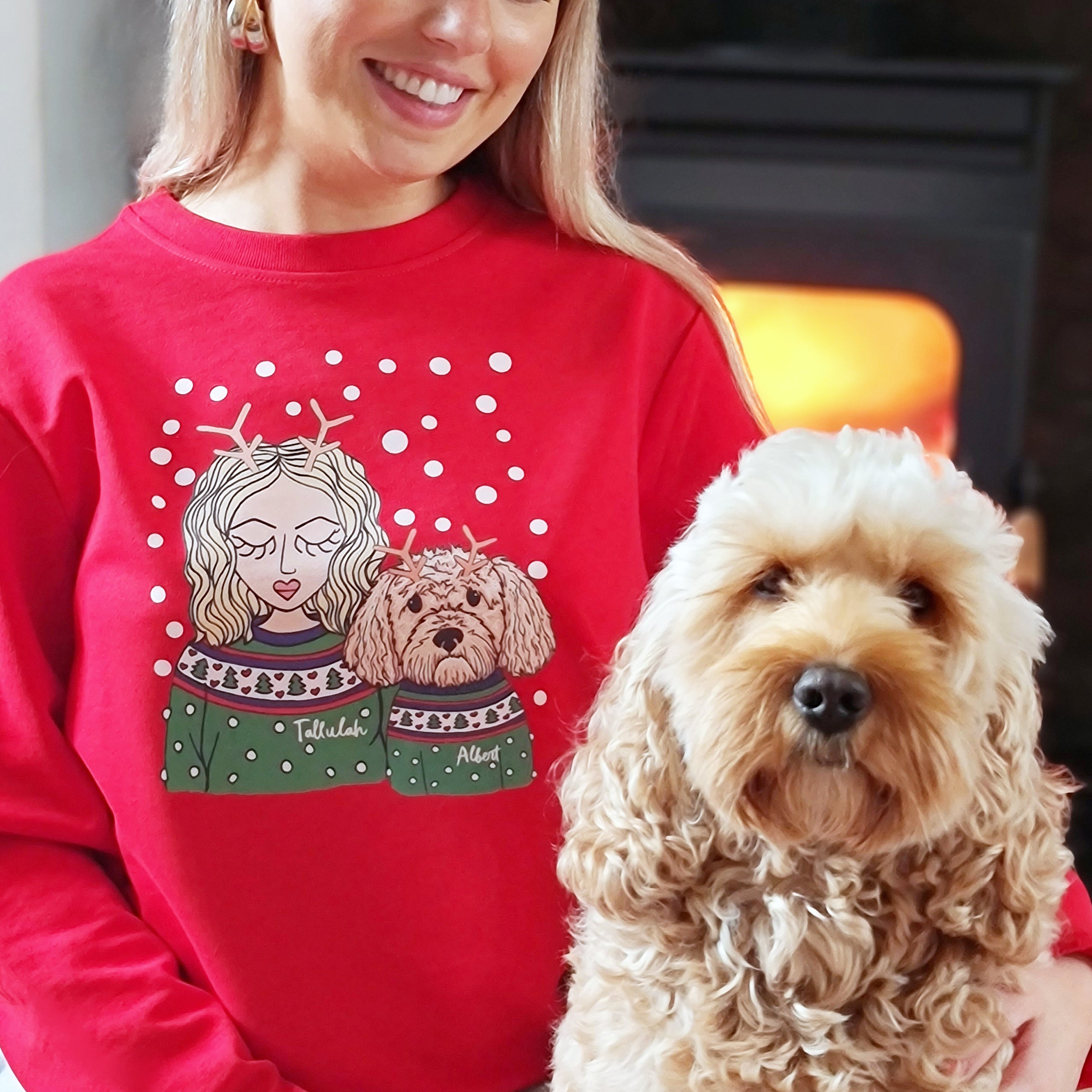 Personalised Me and My Dog Christmas Jumper