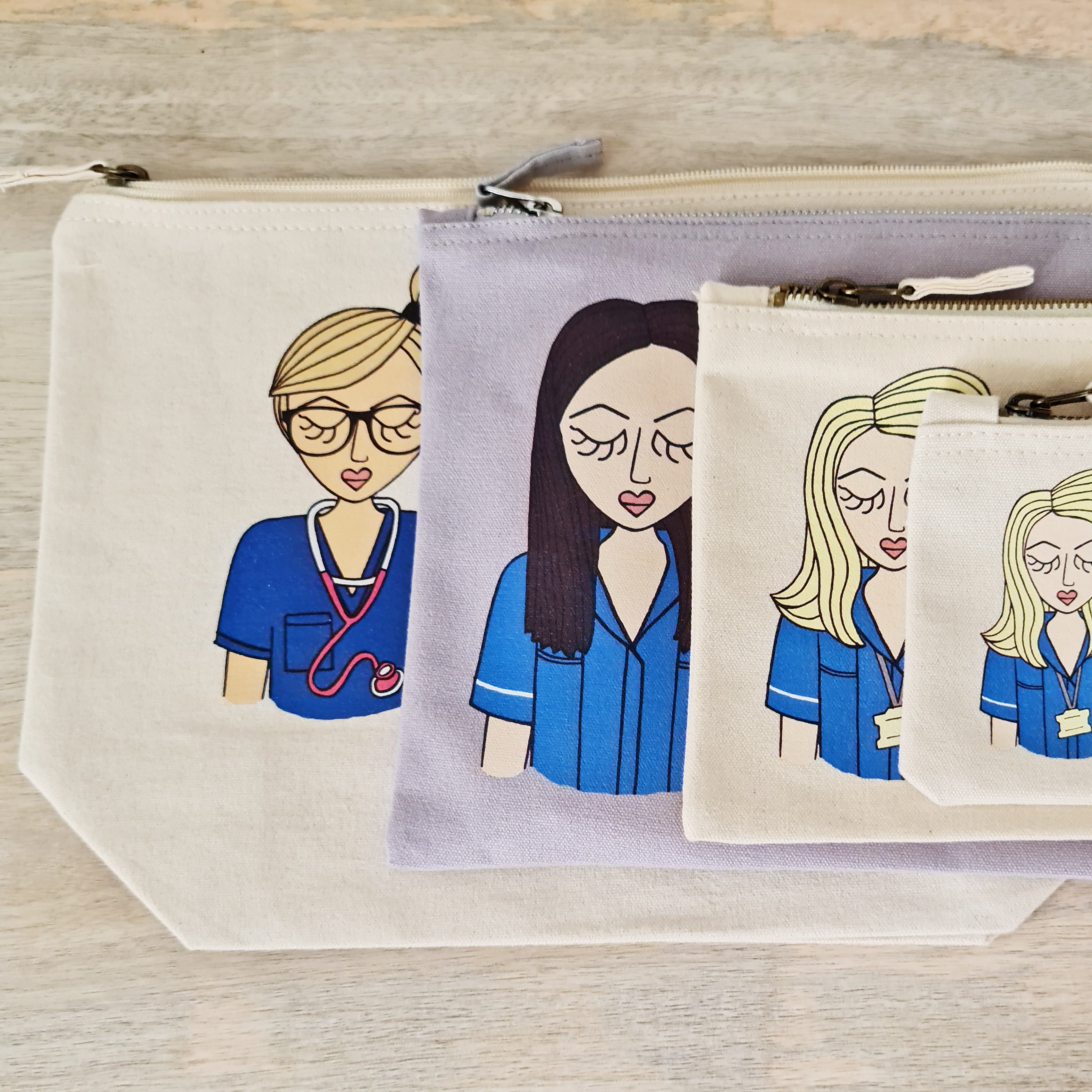 Personalised Nurse Doctor Midwife Makeup Bag