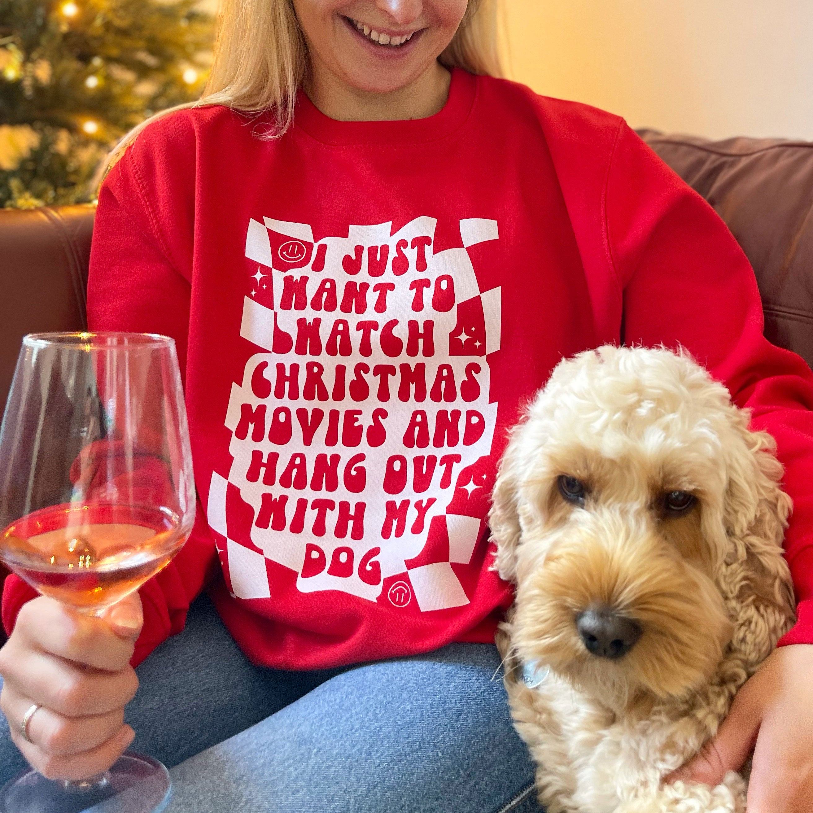 Hang Out With My Dog Christmas Jumper