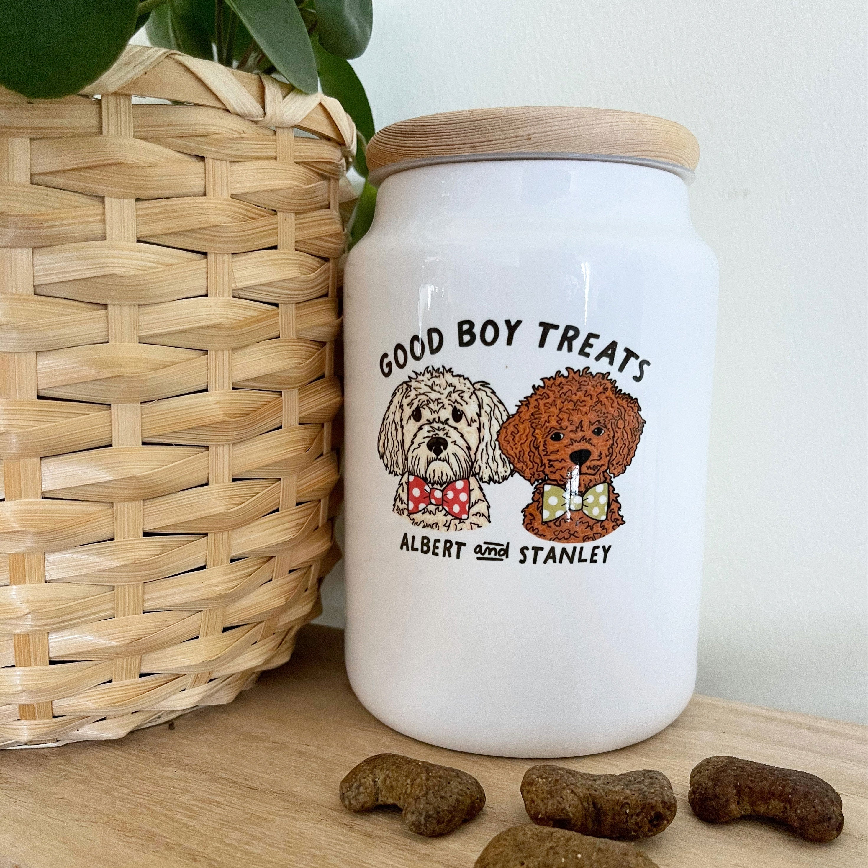 Personalised Good Dog Treat Jar