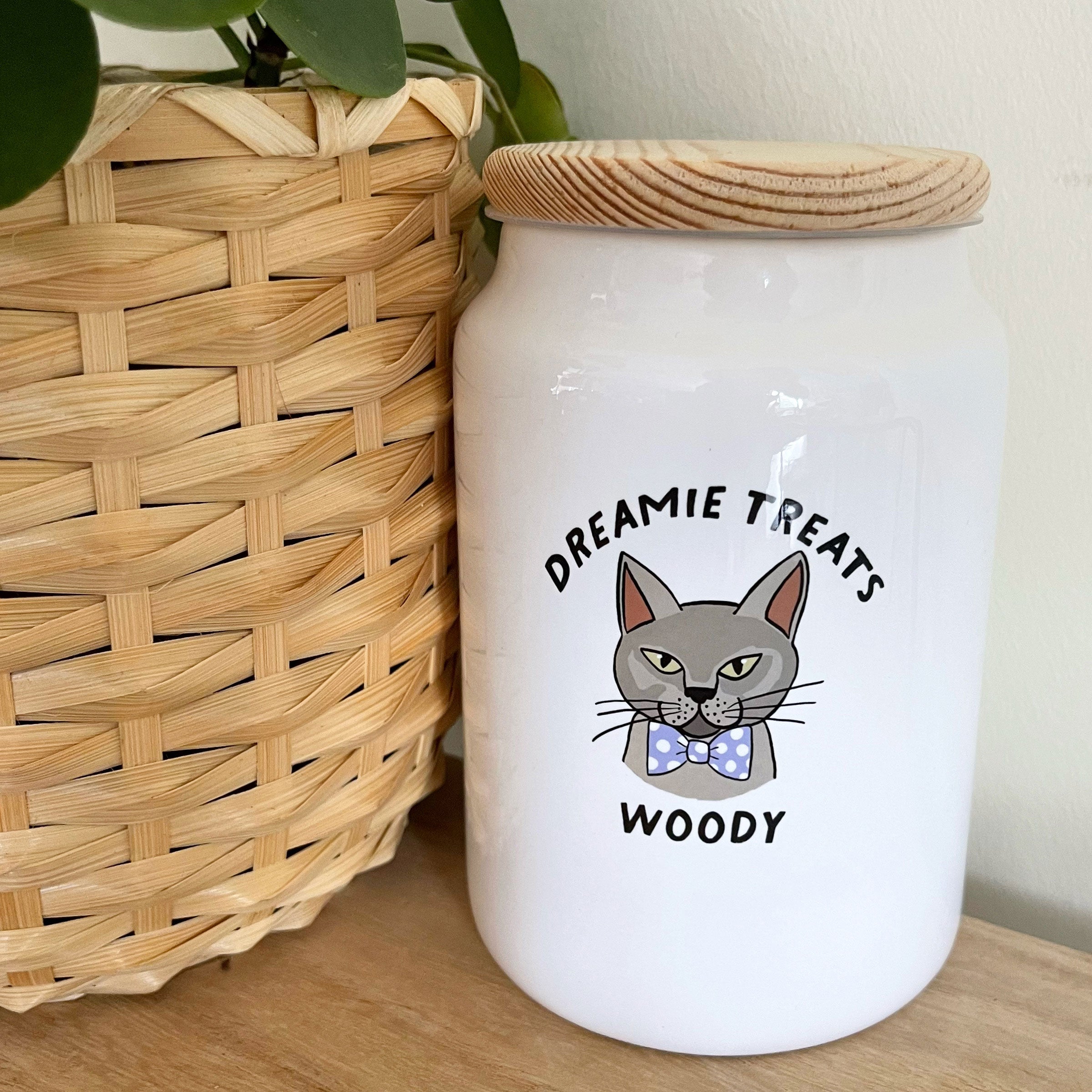 Personalised Cat Treat Jar