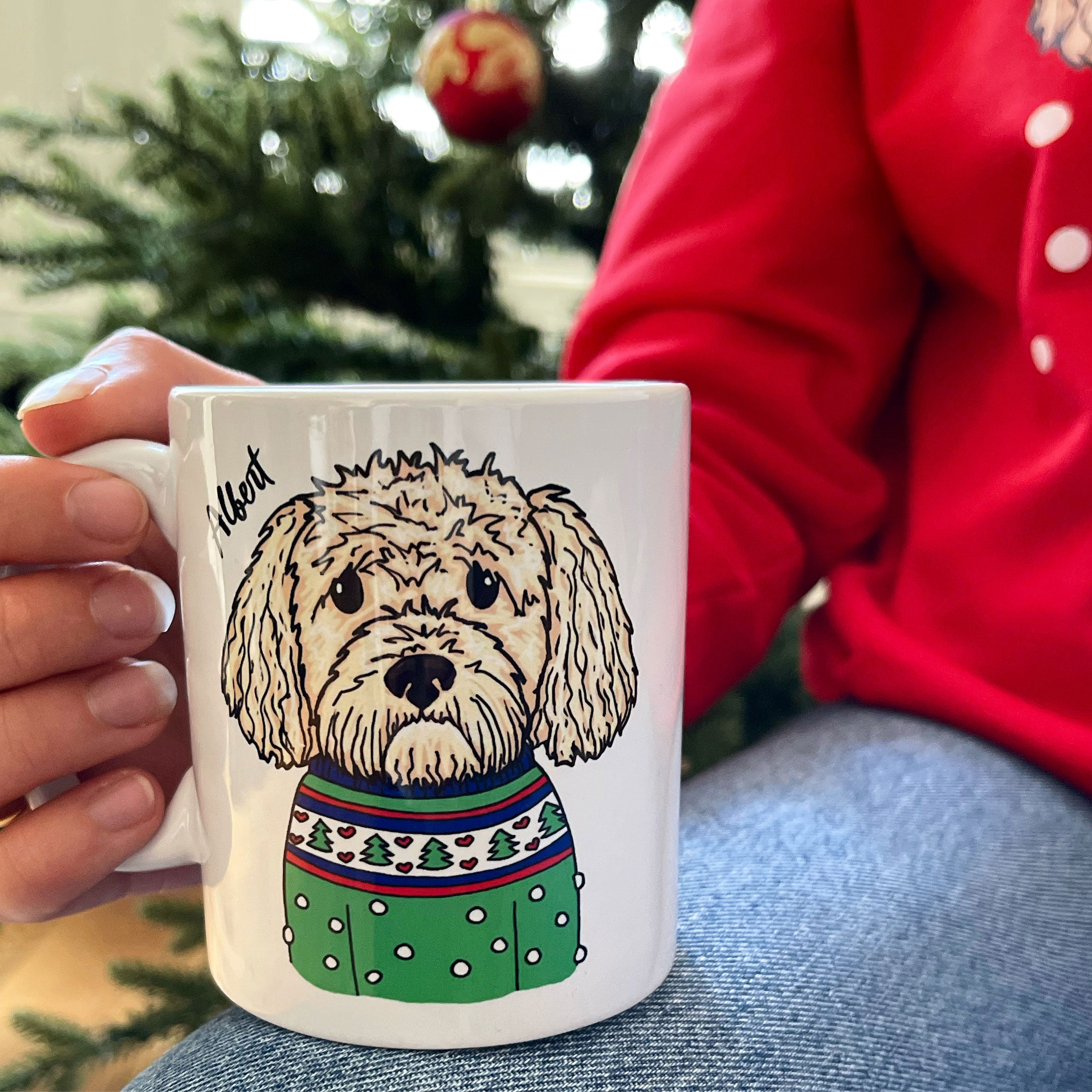 Personalised Dog Lover Christmas Mug